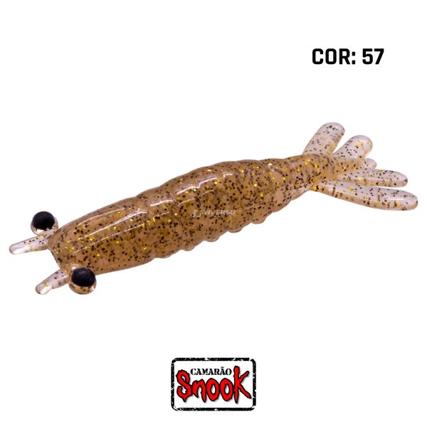 isca camarao artificial snook 4 cm cor 57