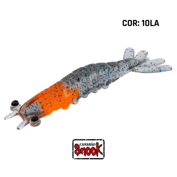 isca camarao artificial snook 6 7 8 cm cor 10la