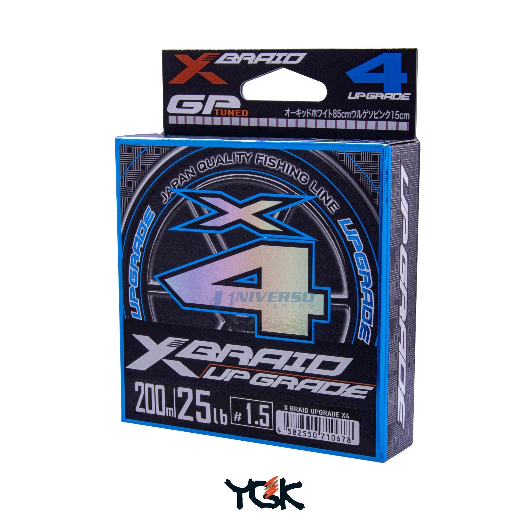 X Braid Upgrade 200m 22lb #1　4セット LINHA MULTIFILAMENTO YGK X-BRAID UPGRADE X8 - 200M