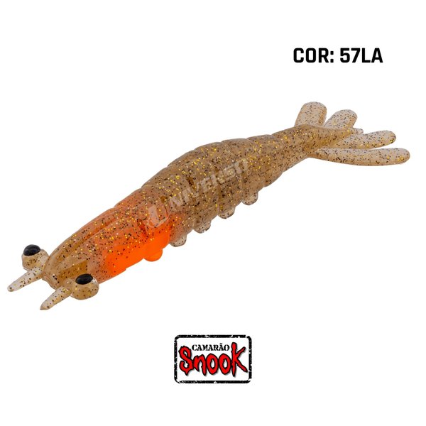 isca camarao artificial snook 6 7 8 cm cor 57la