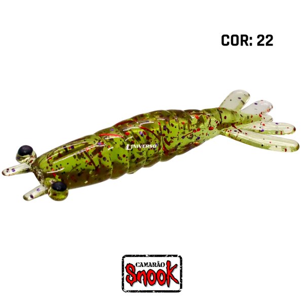 isca camarao artificial snook 4 cm cor 22