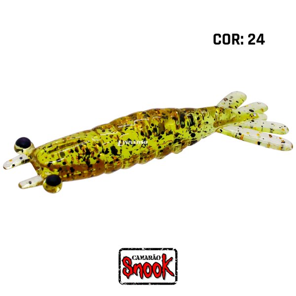 isca camarao artificial snook 4 cm cor 24