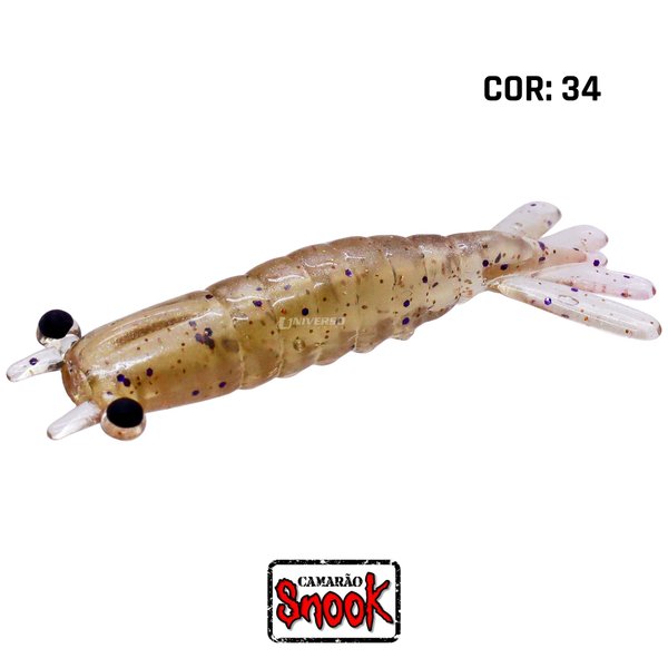 isca camarao artificial snook 4 cm cor 34