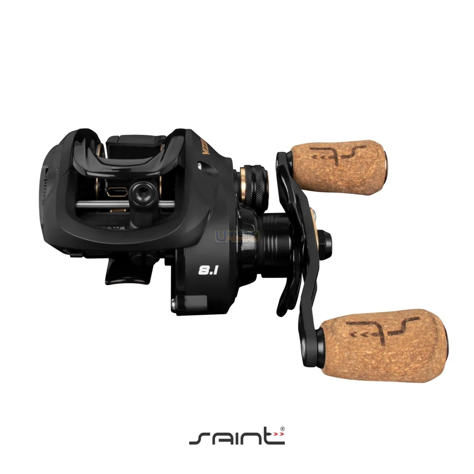 Carretilha Saint Plus Vizel Carbon 12000 Velocidade de 8.1:1 Drag