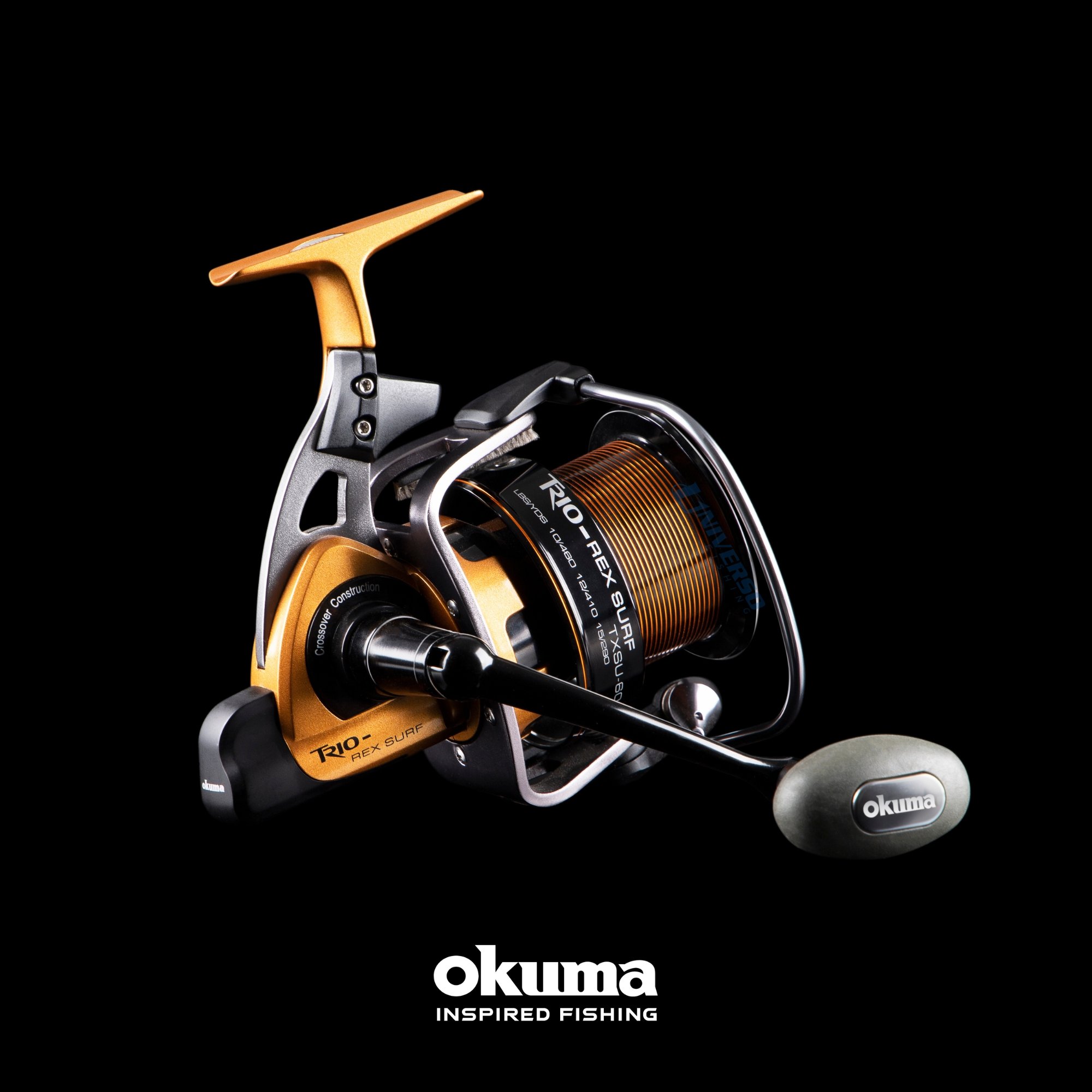 Molinete Okuma Trio Rex Surf TXSU-60 com 5 Rolamentos ( + 1