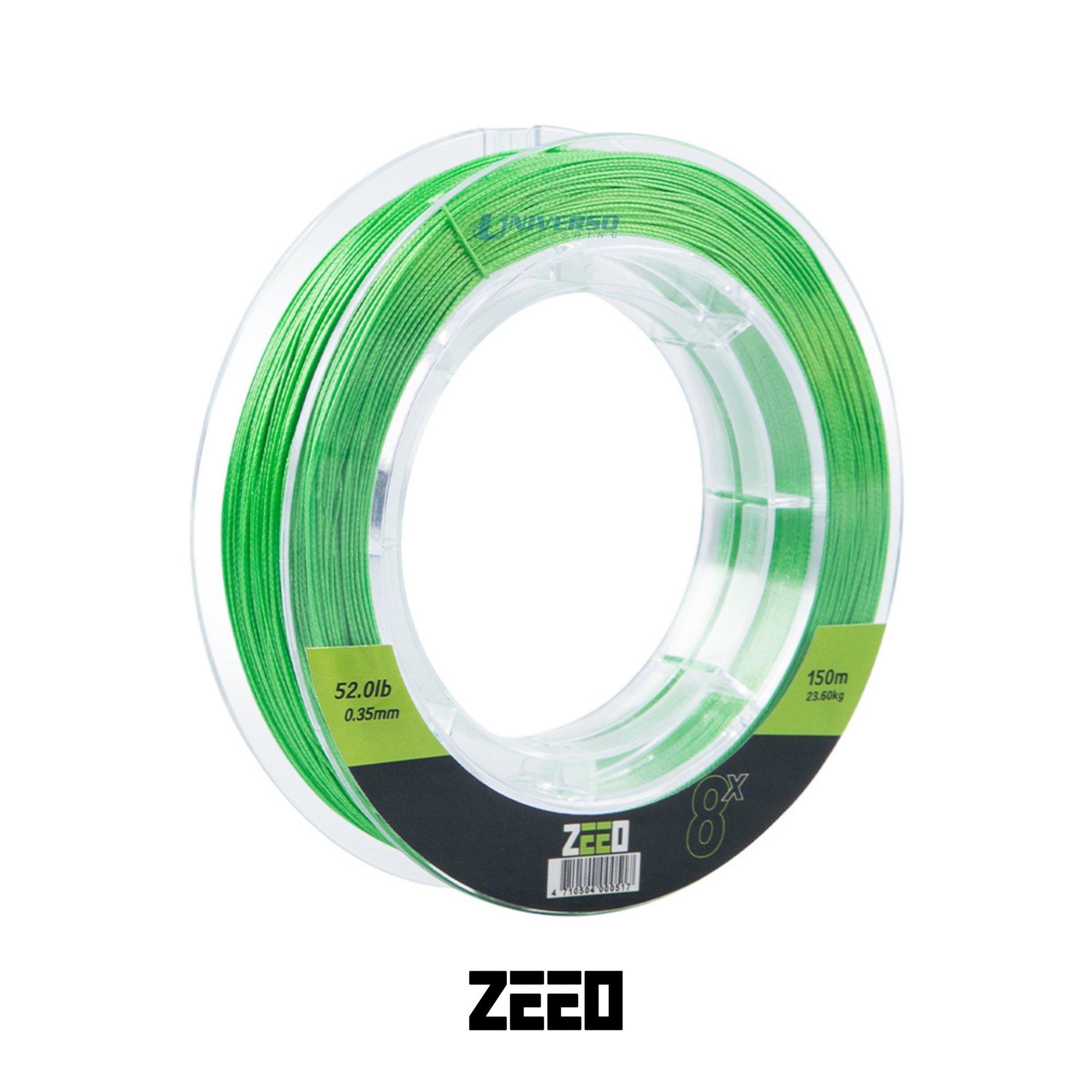 Linha Multifilamento ZEEO 8X - 150 Metros - Verde Fluorescente 0