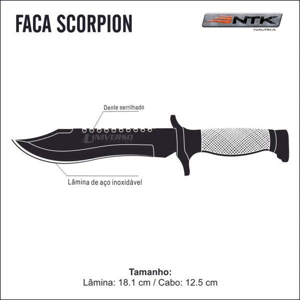 faca tatica scorpion ntk especificacoes