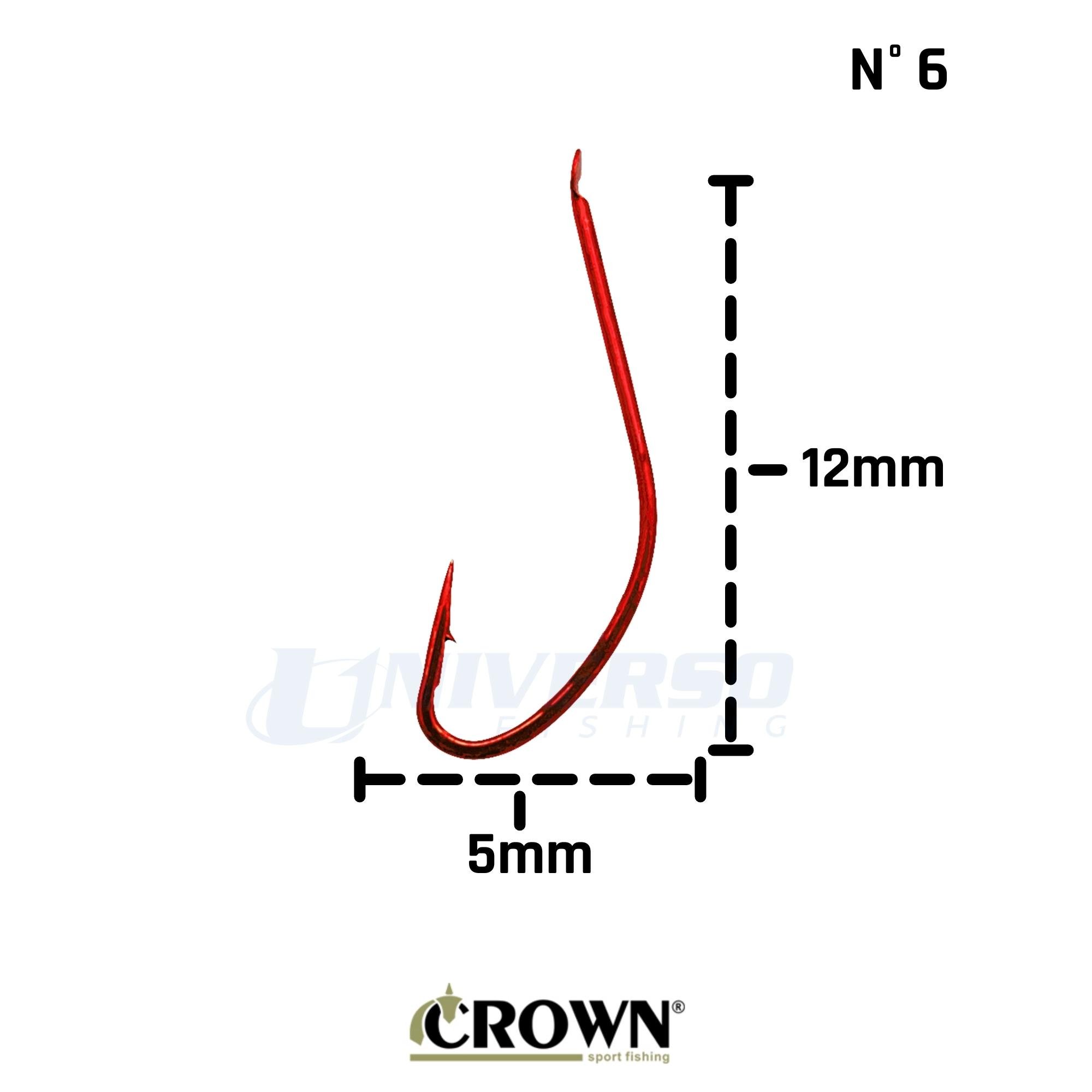 Anzol Crown Akita Kitsune Sem Furo (Chapinha) | Cartela com 10 Un