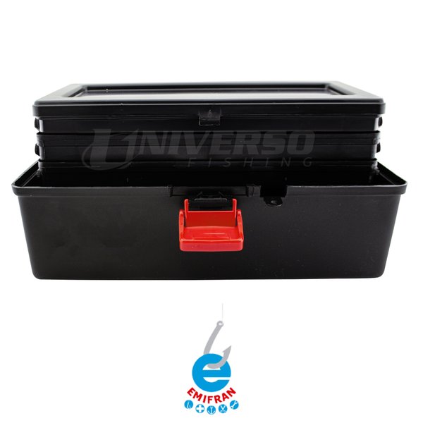 maleta-emifran-ef390-vermelha-preta-3-estojos-articulado