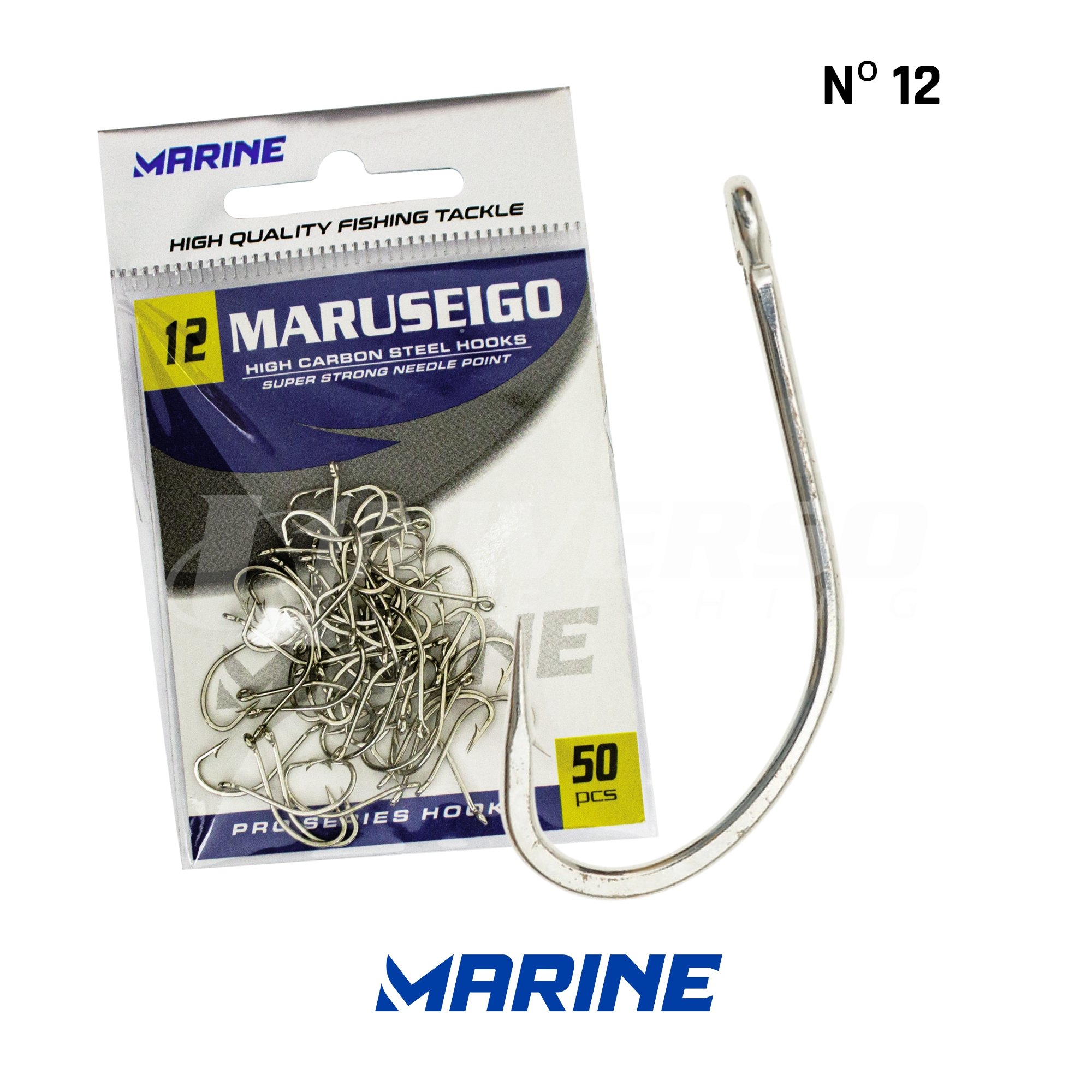 Anzol Marine Maruseigo Nickel Nº 18 c/ 50 Un.