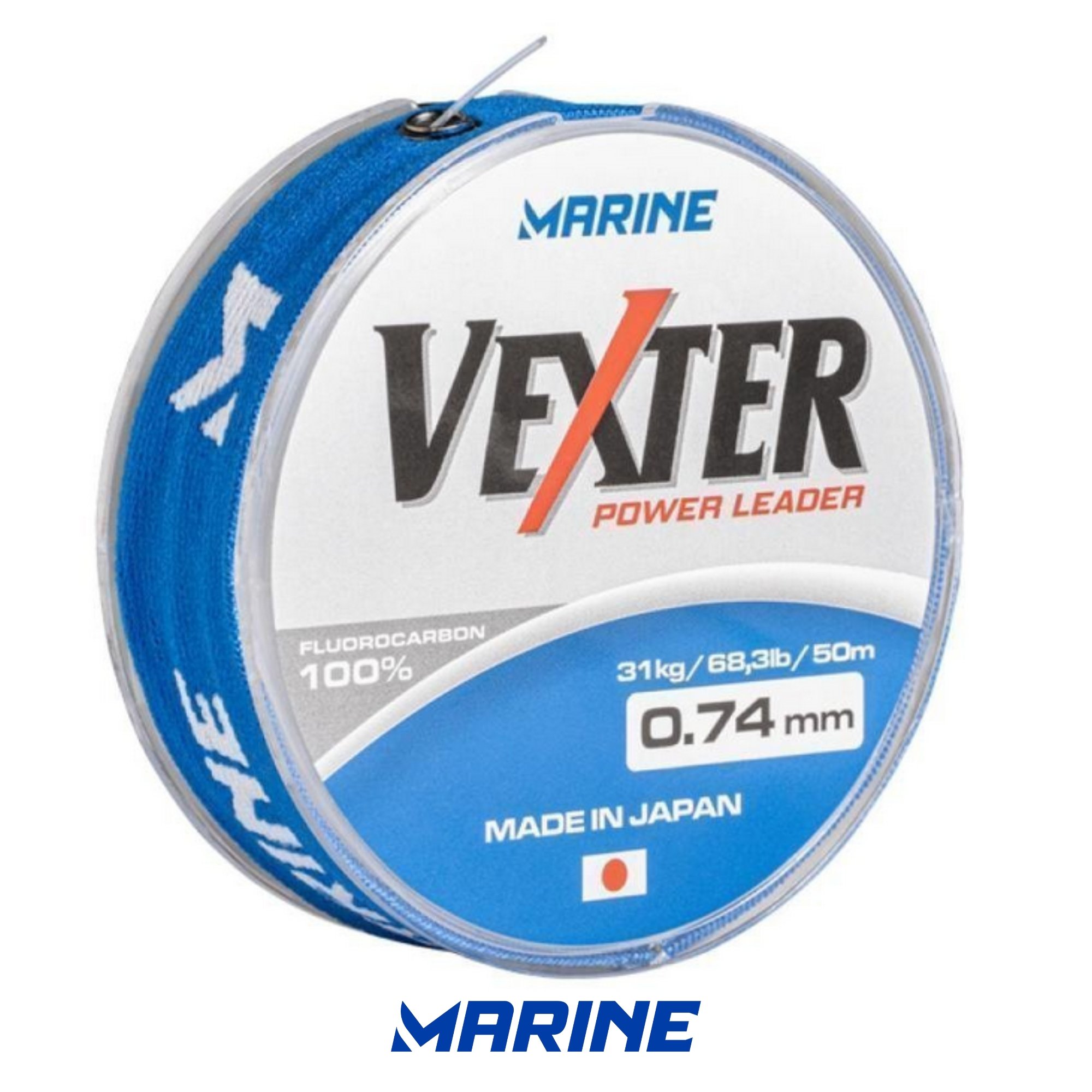 Linha Power Leader Marine Fluorocarbon Vexter - 50mts - 0,74mm | 31kg