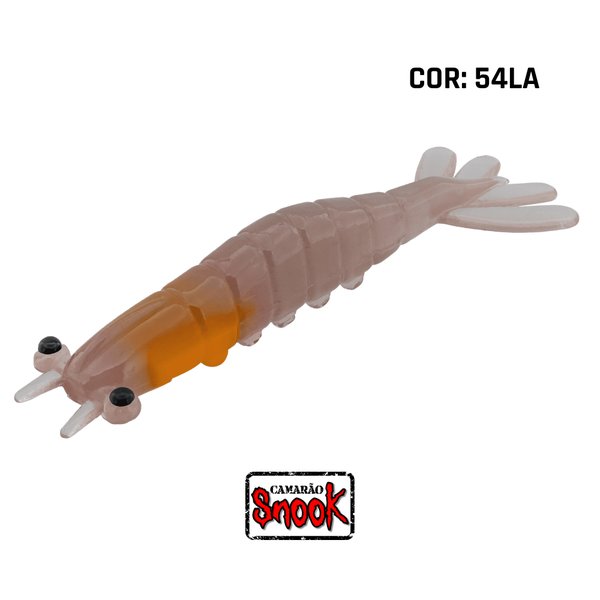 isca camarao artificial snook 6 7 8 cm cor 54la