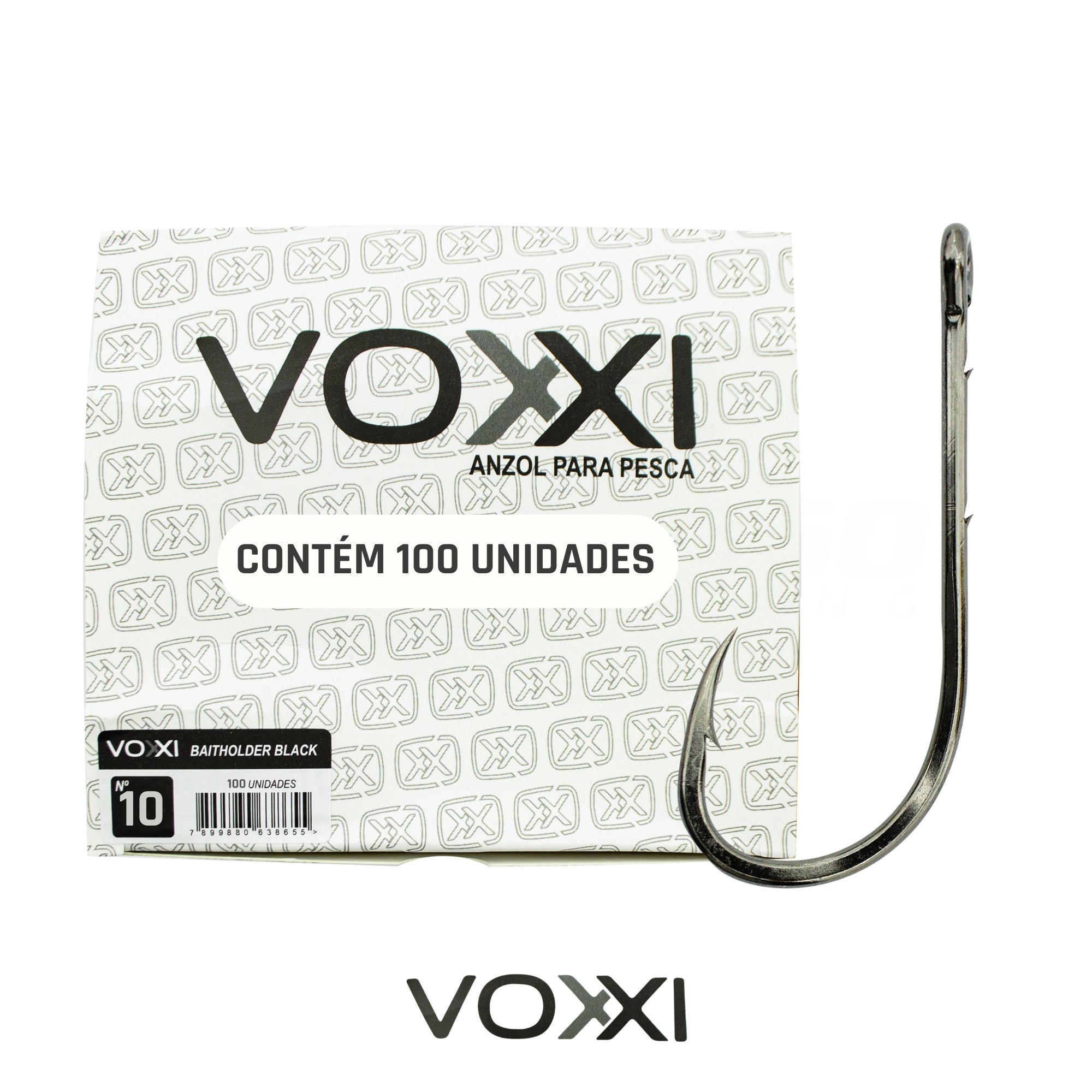 Nashi ５boxes Anzol Voxxi Baitholder Black Nº 10 c/ 100 Un.