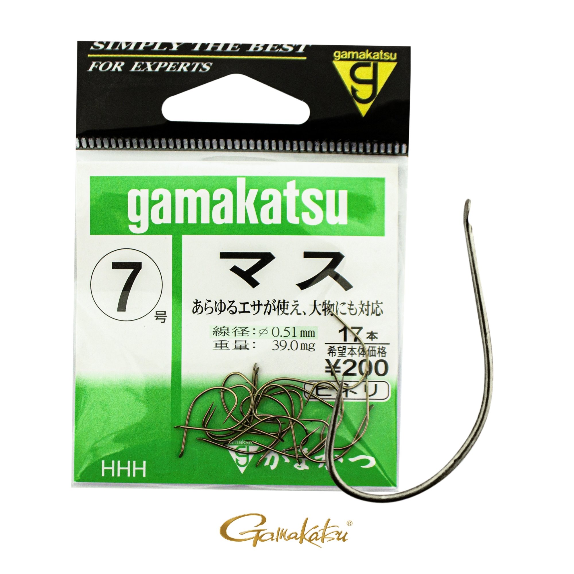 Gamakatsu AN-70XH 7フィート Anzol Gamakatsu Masu Nº 7
