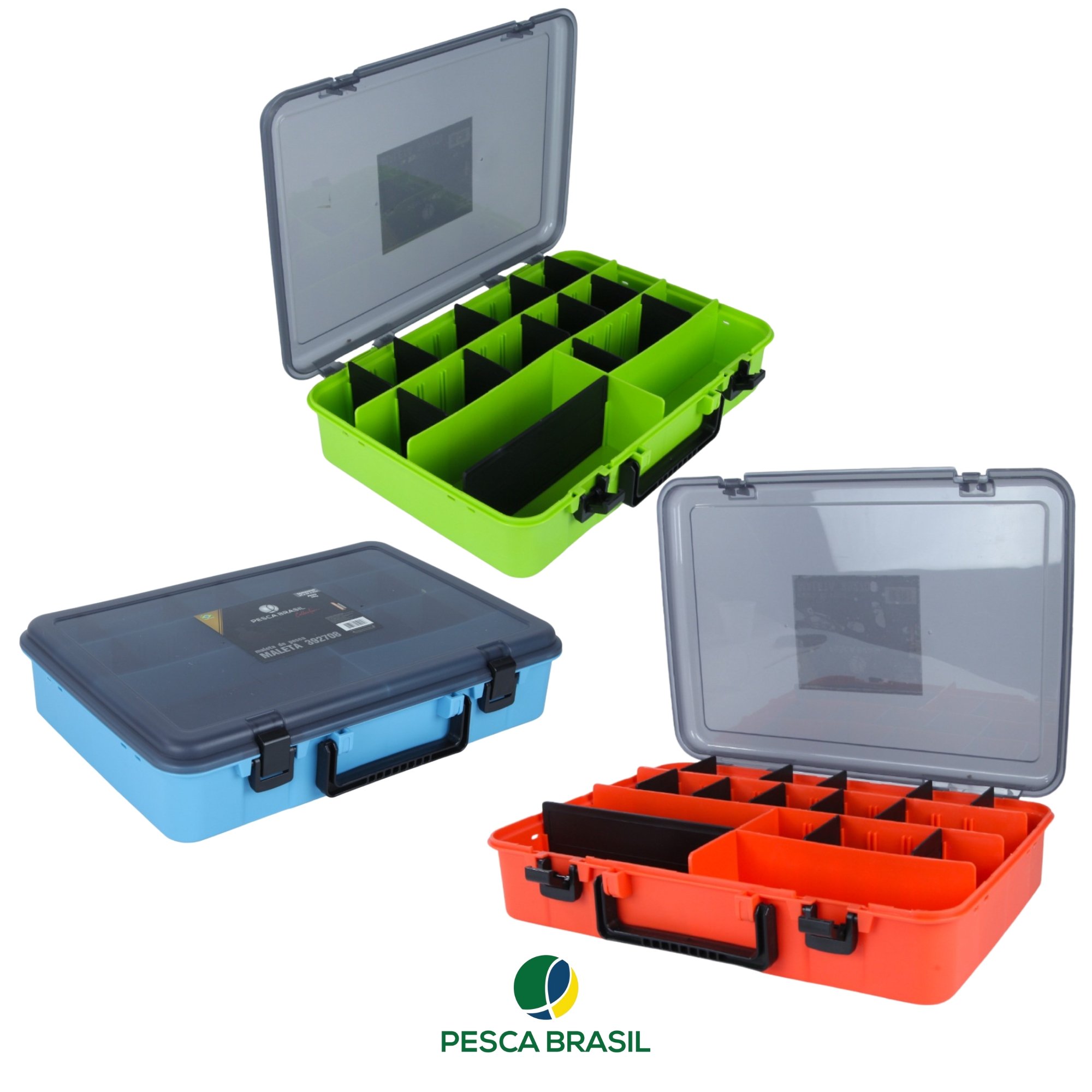 Maleta Pesca Brasil 392708 | 18 Divisórias