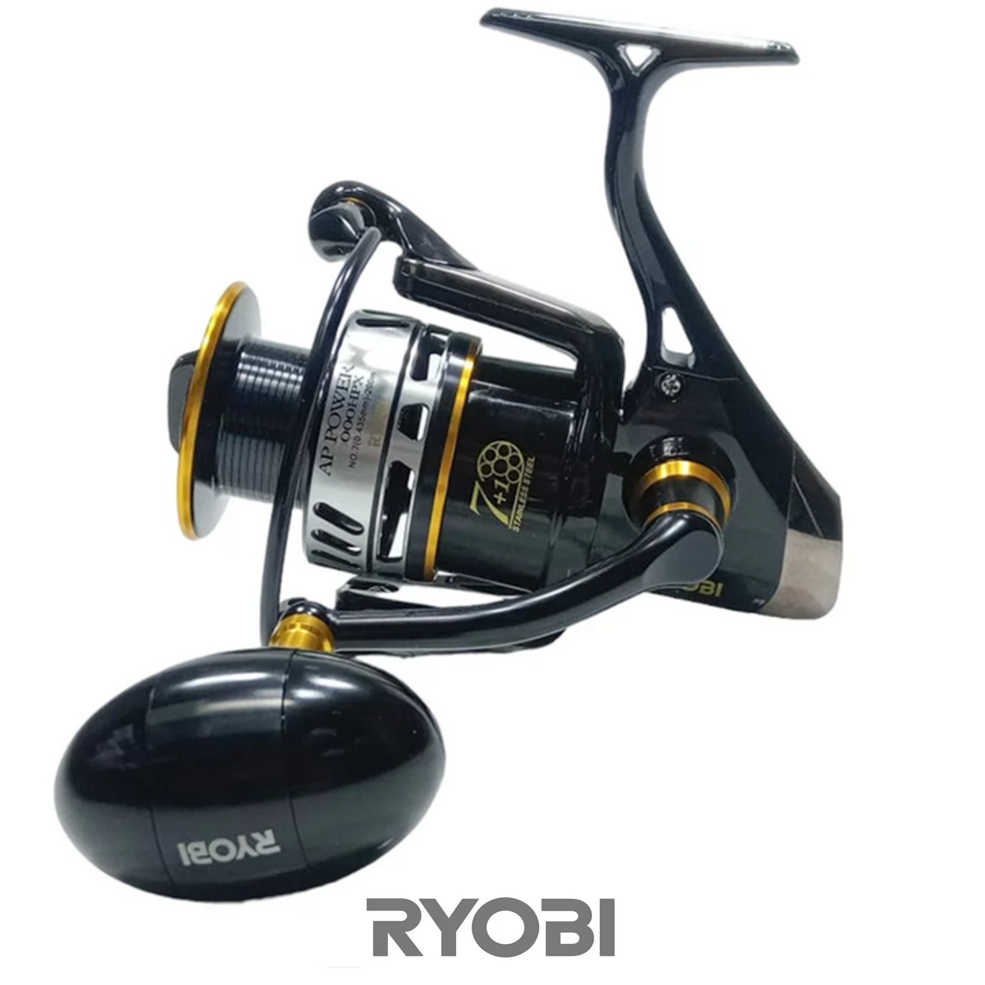 Molinete Ryobi Ap Power | 5.0:1 Drag 10kg 7+1 Rol. 8000