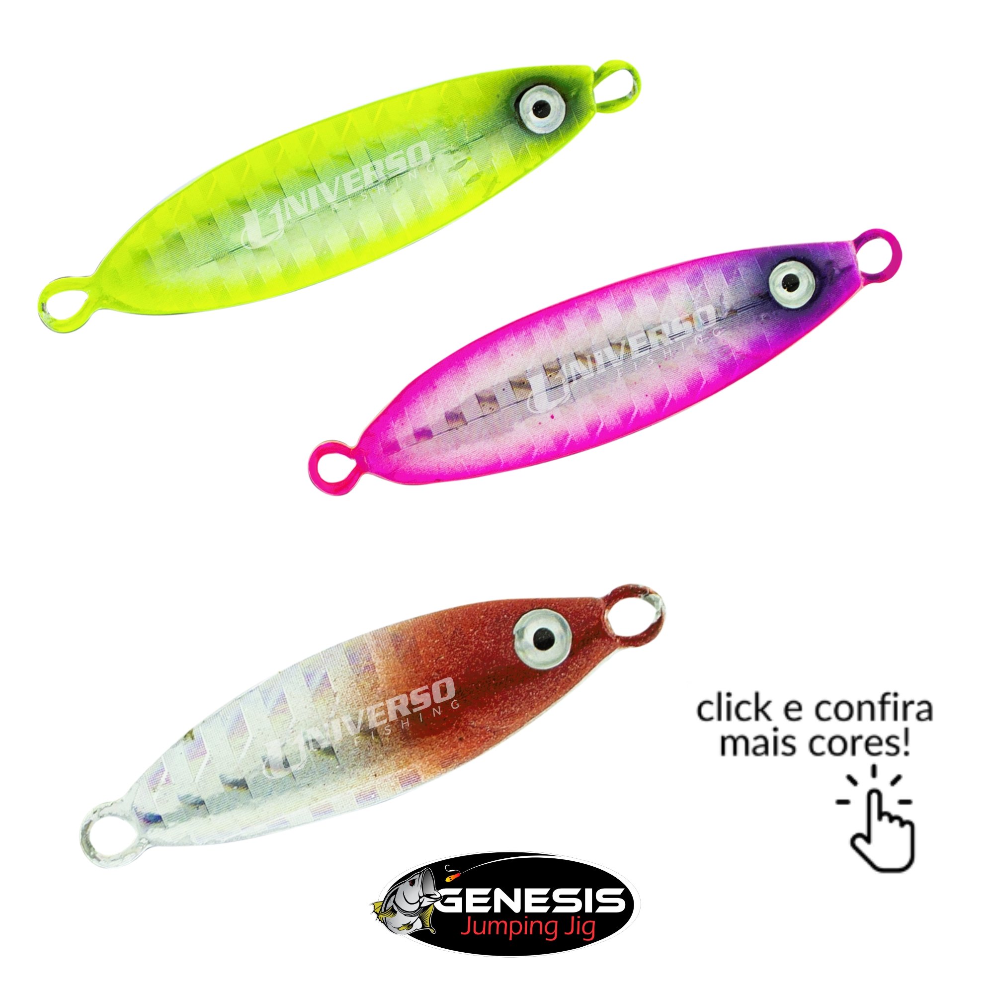 Isca Gênesis Micro Jig Baby Slow Holográfico - 8g