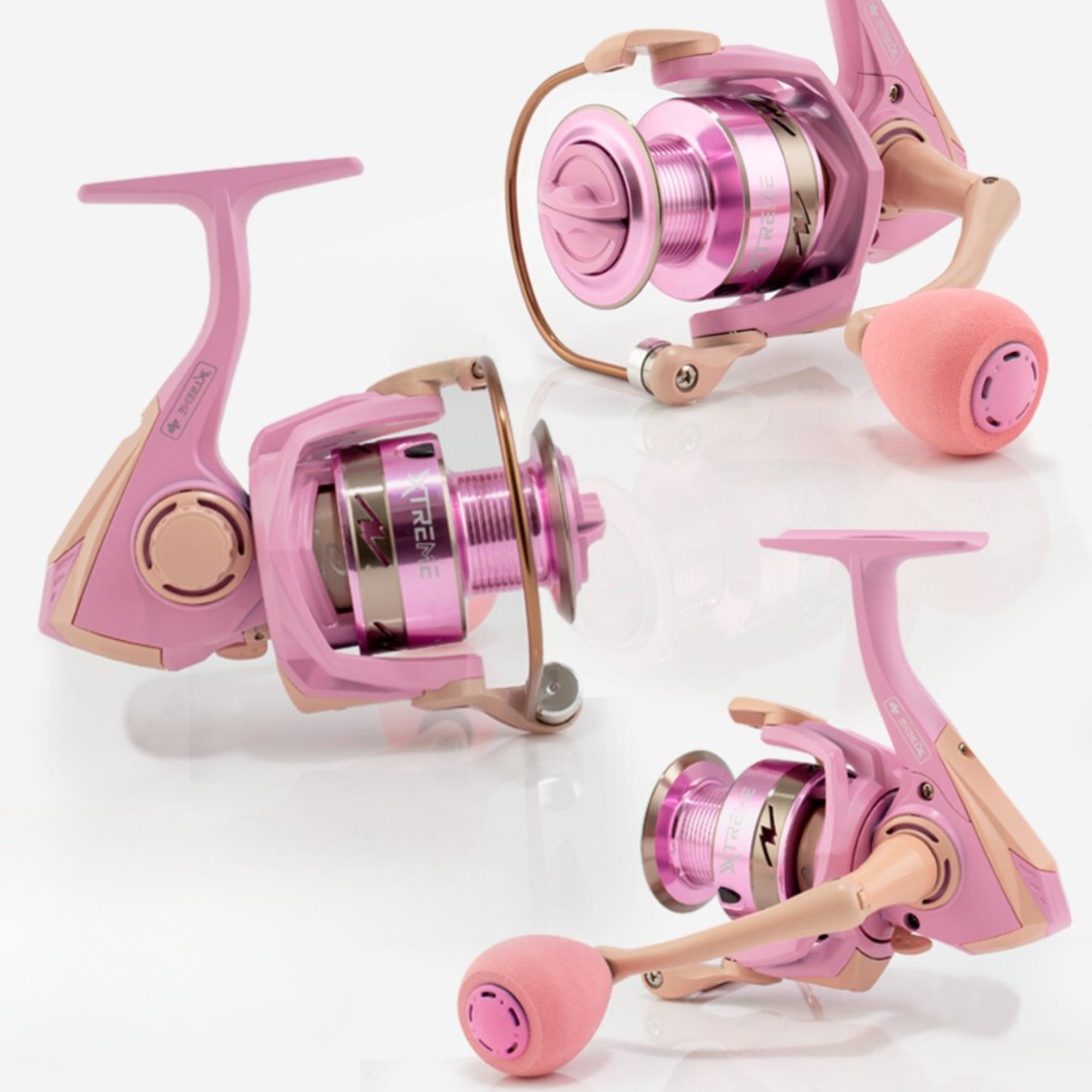 Molinete Albatroz Xtreme 30 Pink Velocidade de 5.2:1 com 4 Rolamentos