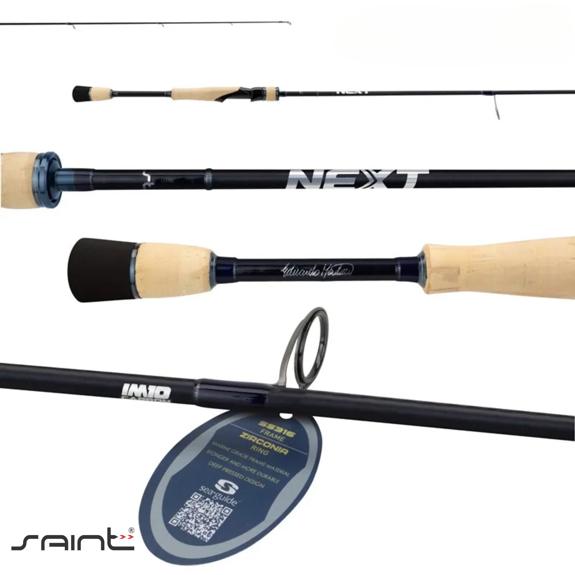 サンチュール・マルティエ 25MM ブラック 85cm Vara Saint Next 6'0'' (1,83m) 25lb - Molinete By Eduardo Monteiro