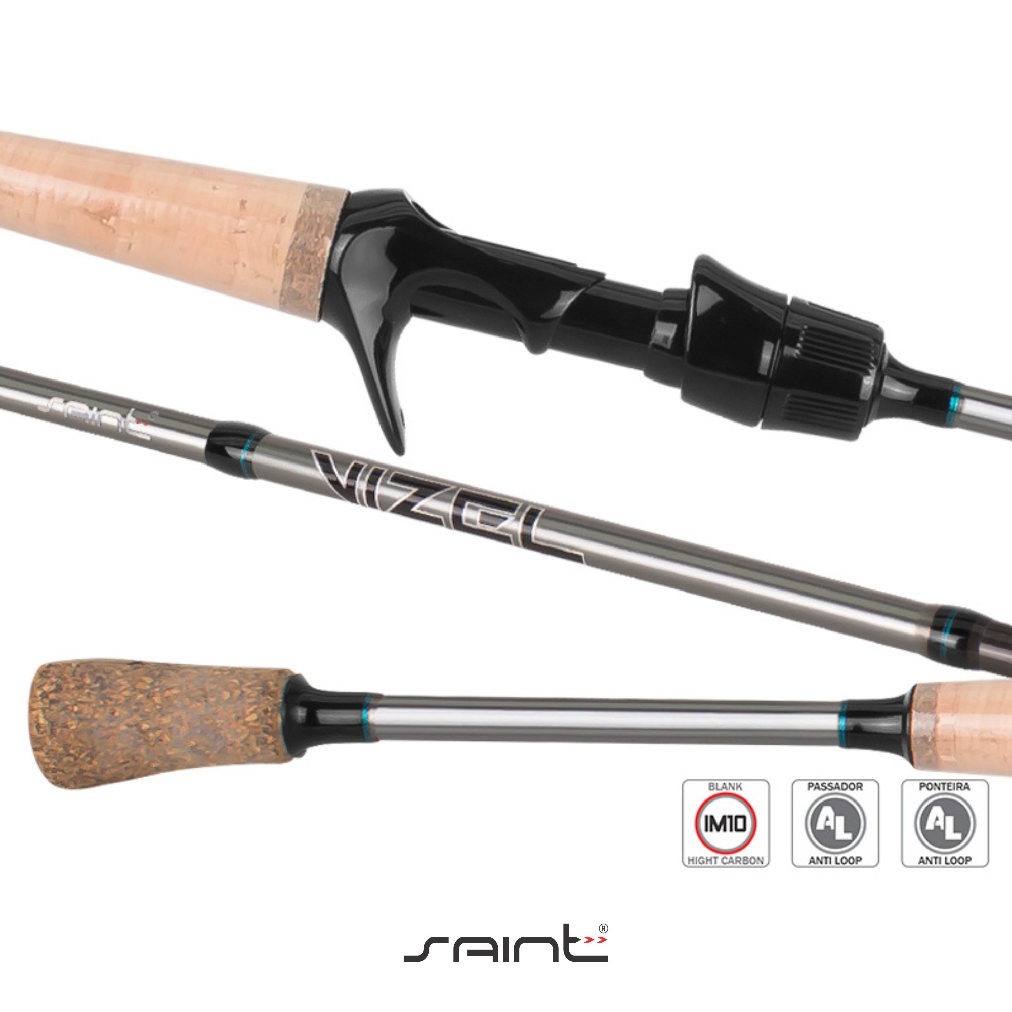 Vara Saint Vizel 5'8'' (1,73m) 10-25Lbs - Carretilha