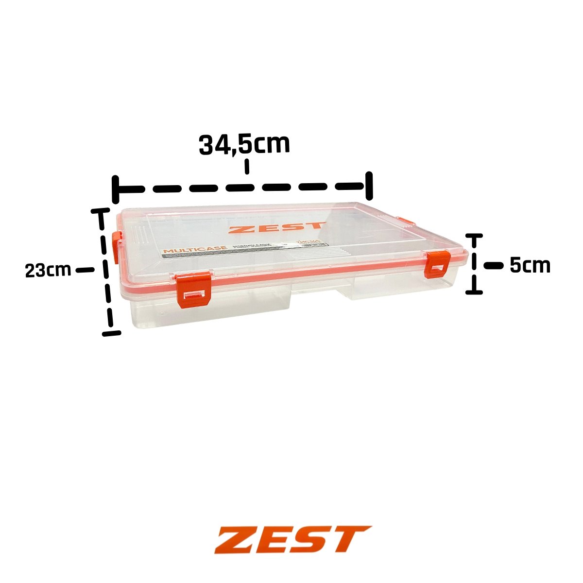 Caixa Multicase Zest ZMC 345 c/ 18 Divisórias Removíveis