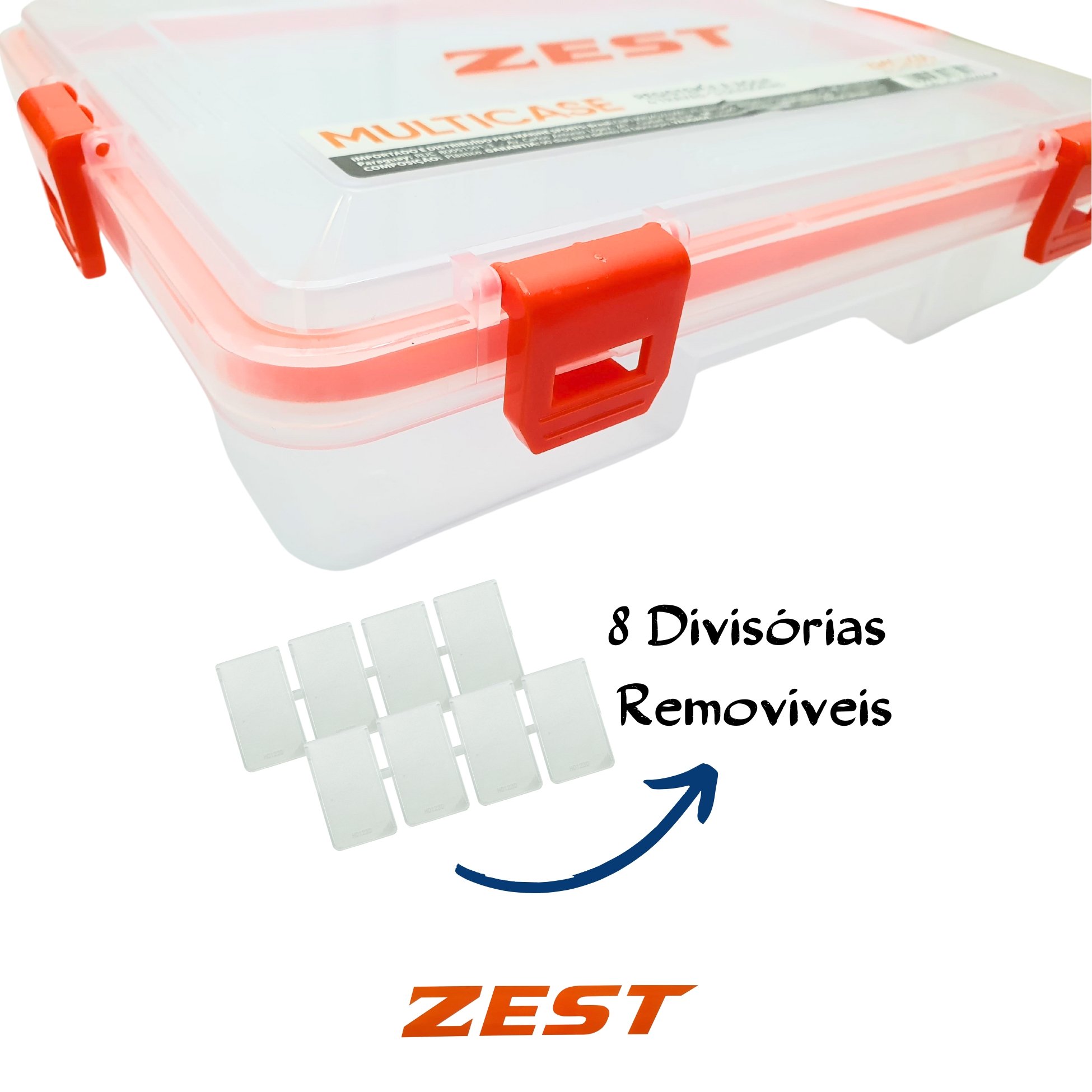Caixa Multicase Zest ZMC 270 c/ 8 Divisórias Removíveis