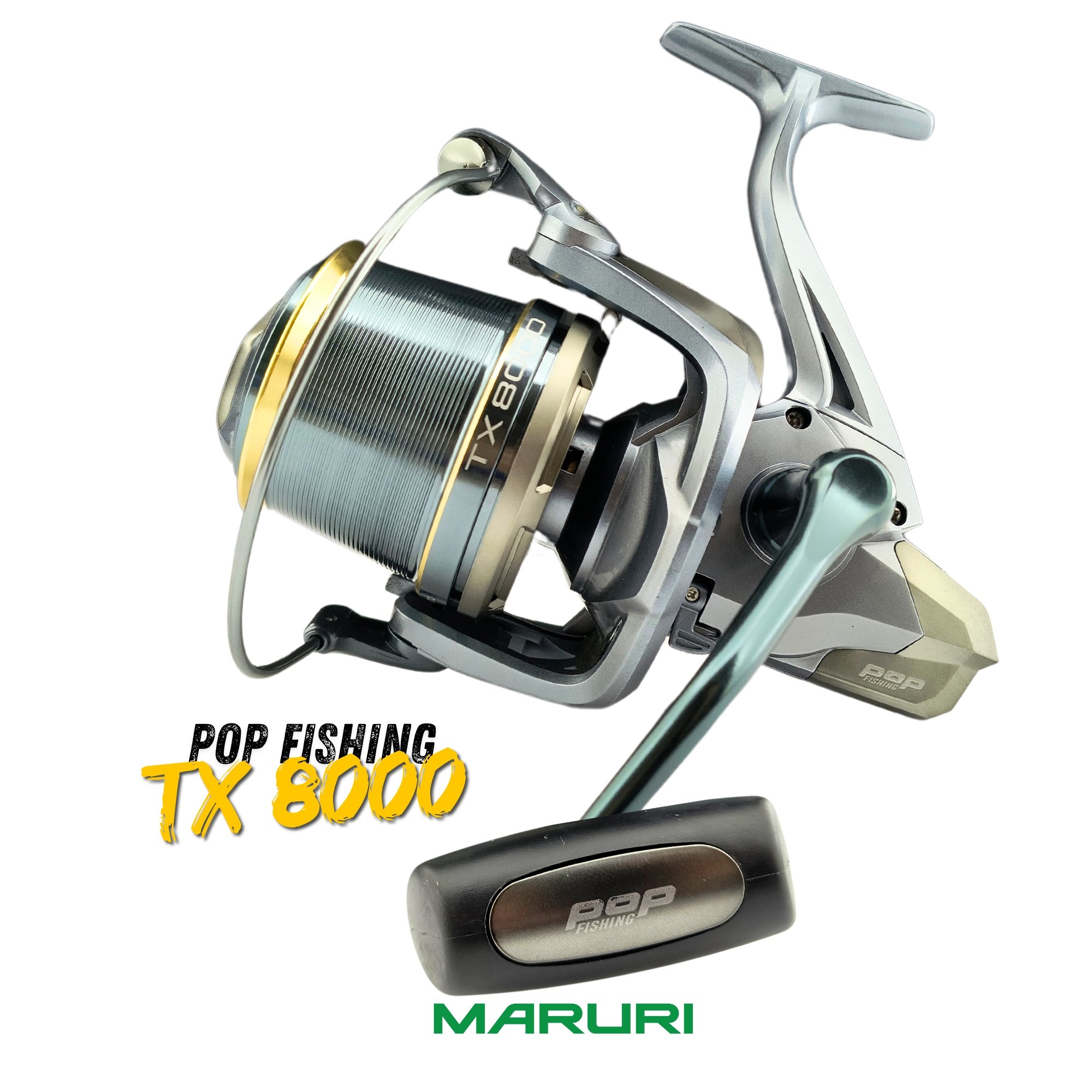 Molinete Maruri Pop Fishing TX 8000 | 6+1 Rolamentos 18 kg