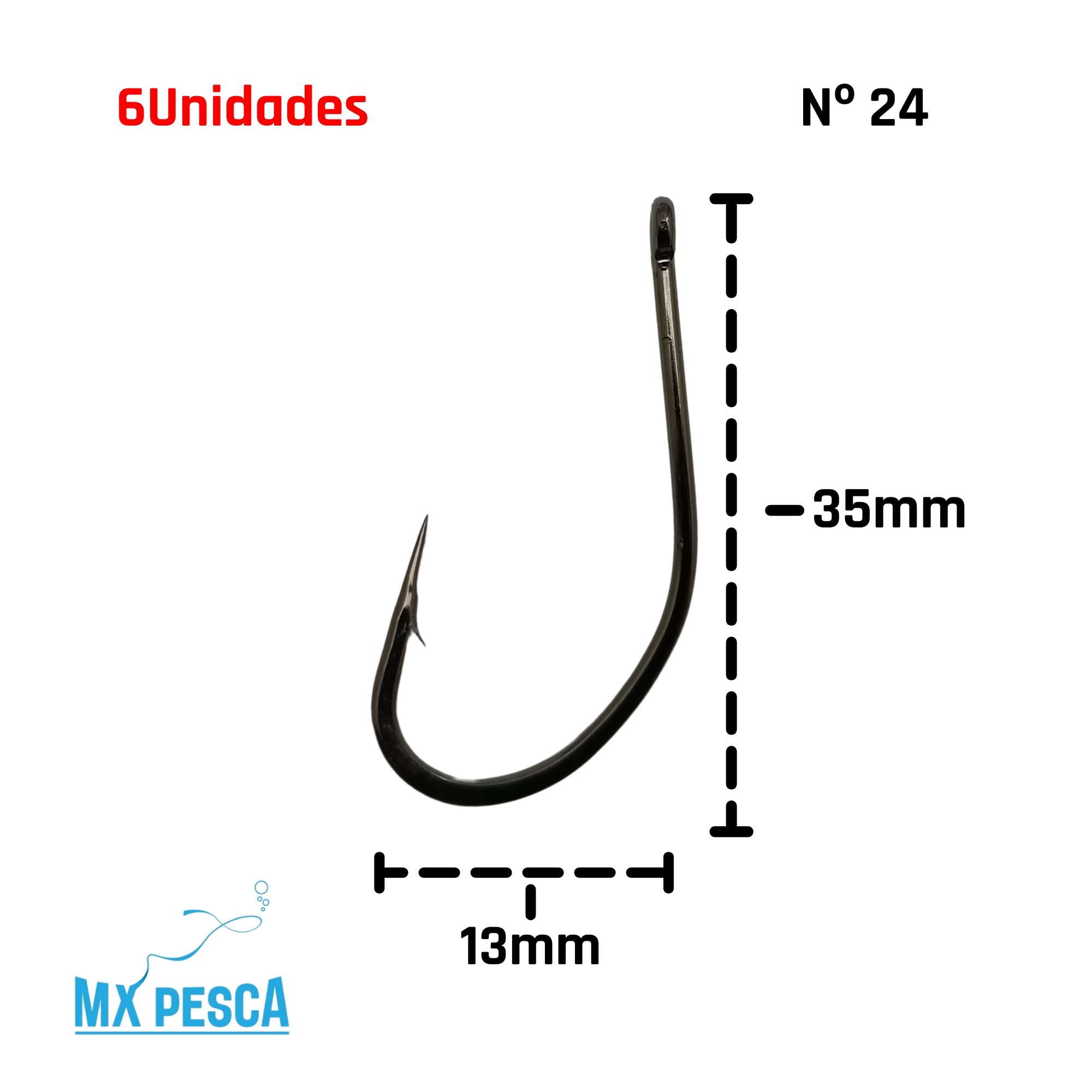 Anzol MX Pesca Maruseigo With Ring 9939 Black Nickel - 1/0