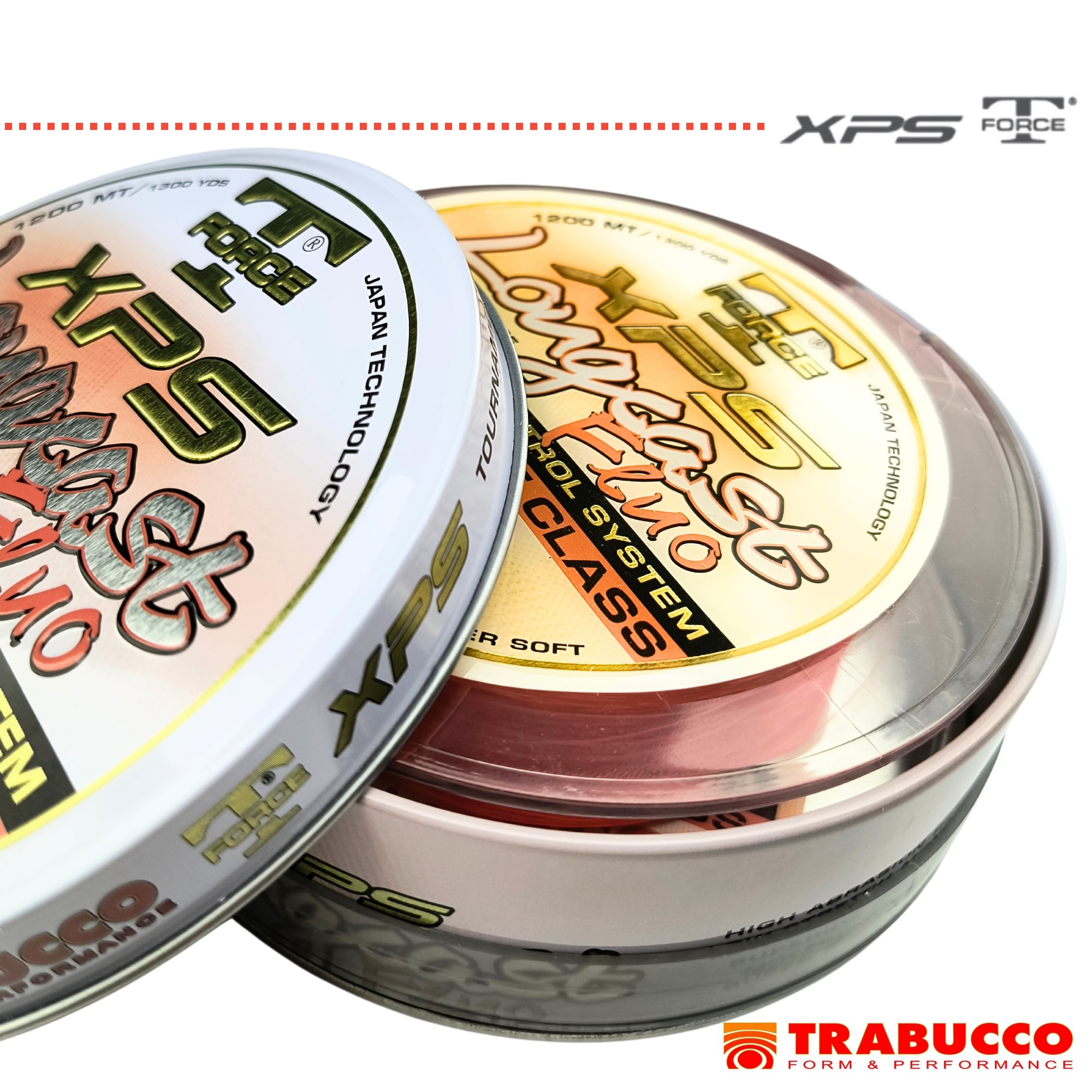 Linha Monofilamento Trabucco XPS Longcast Fluo 1200m Laranja