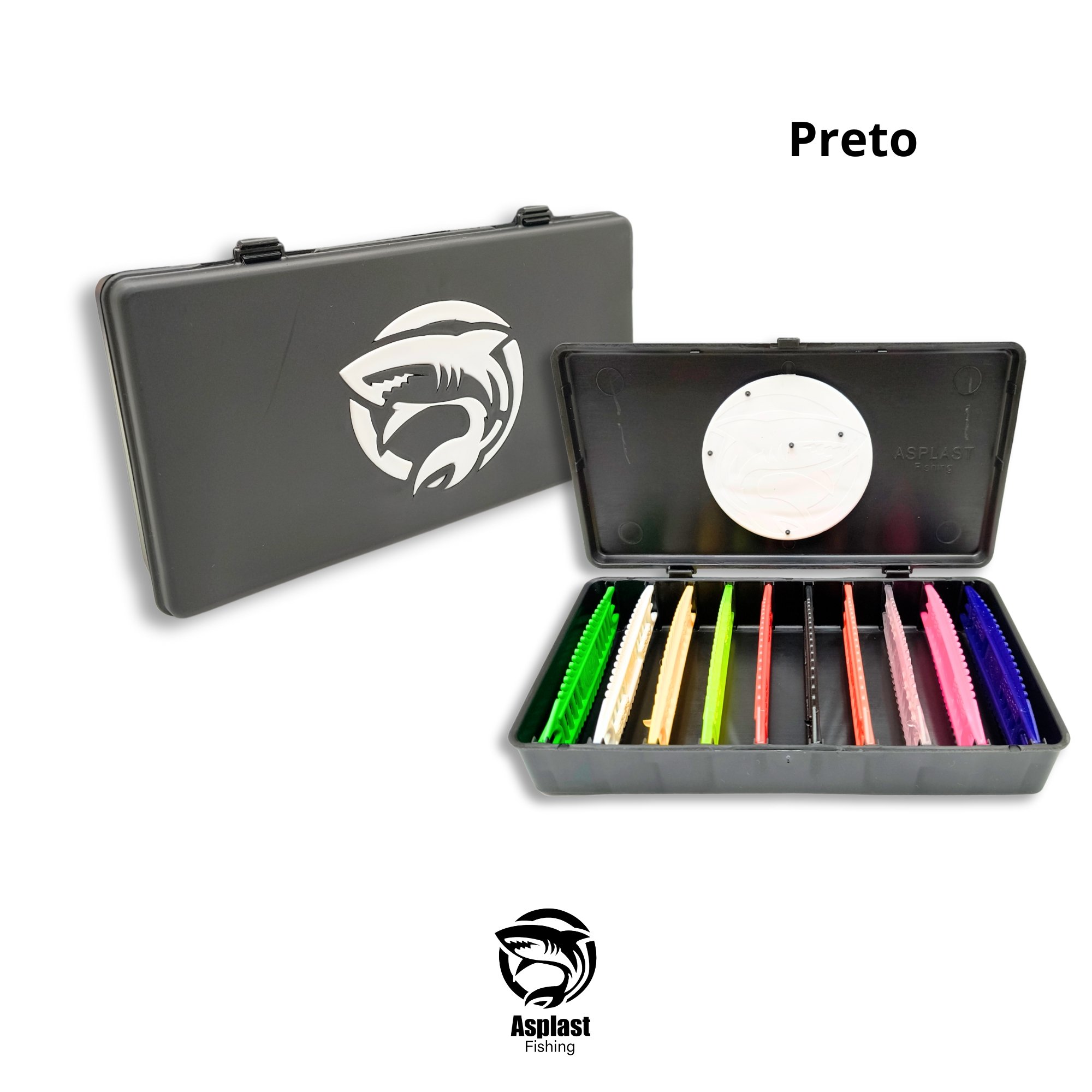 Estojo + 10 Porta Chicotes Espinha de Peixe Asplast - PD0060A