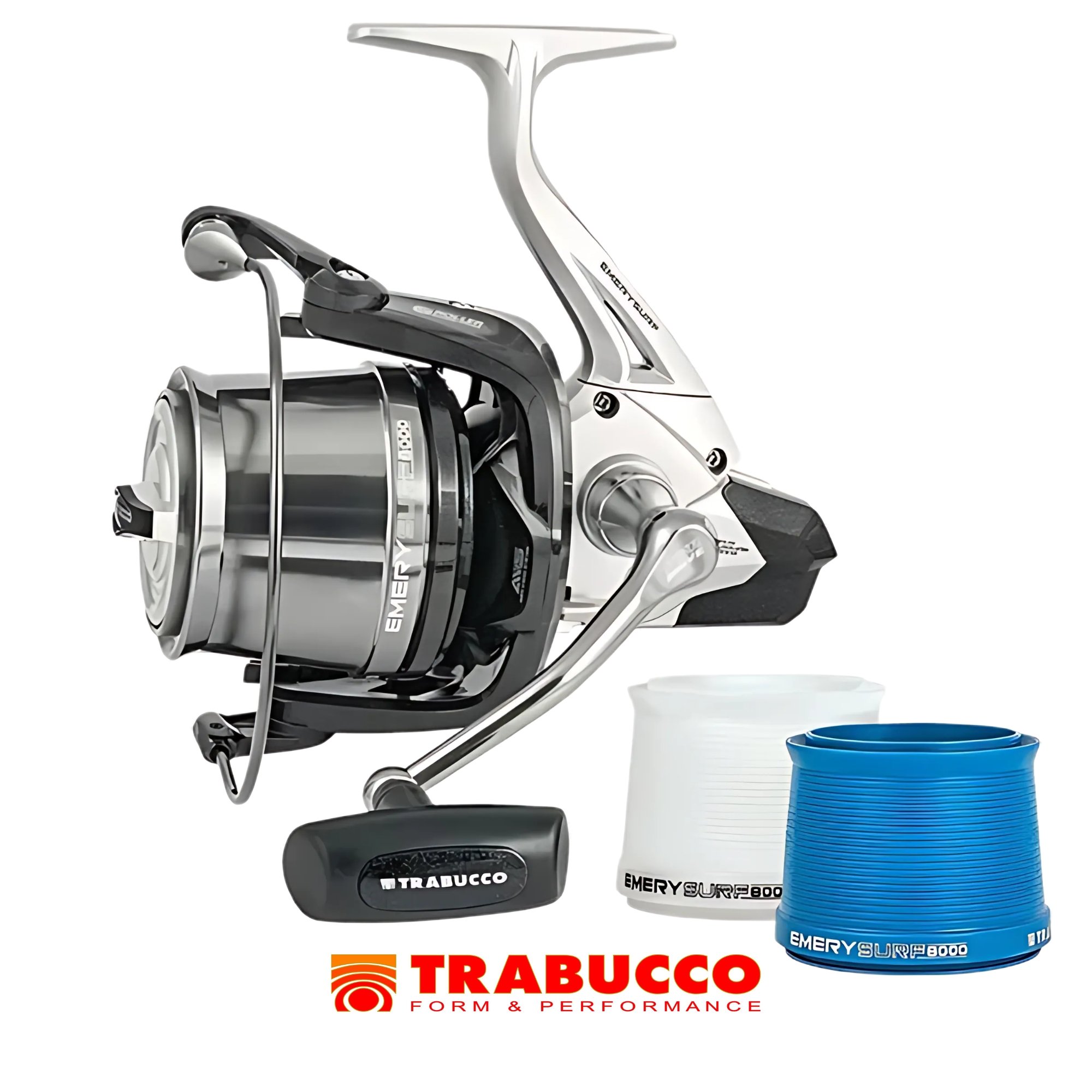 Molinete Trabucco Emery Surf 8000 | 10 Rol. Vel. 4.6:1 Drag 15Kg