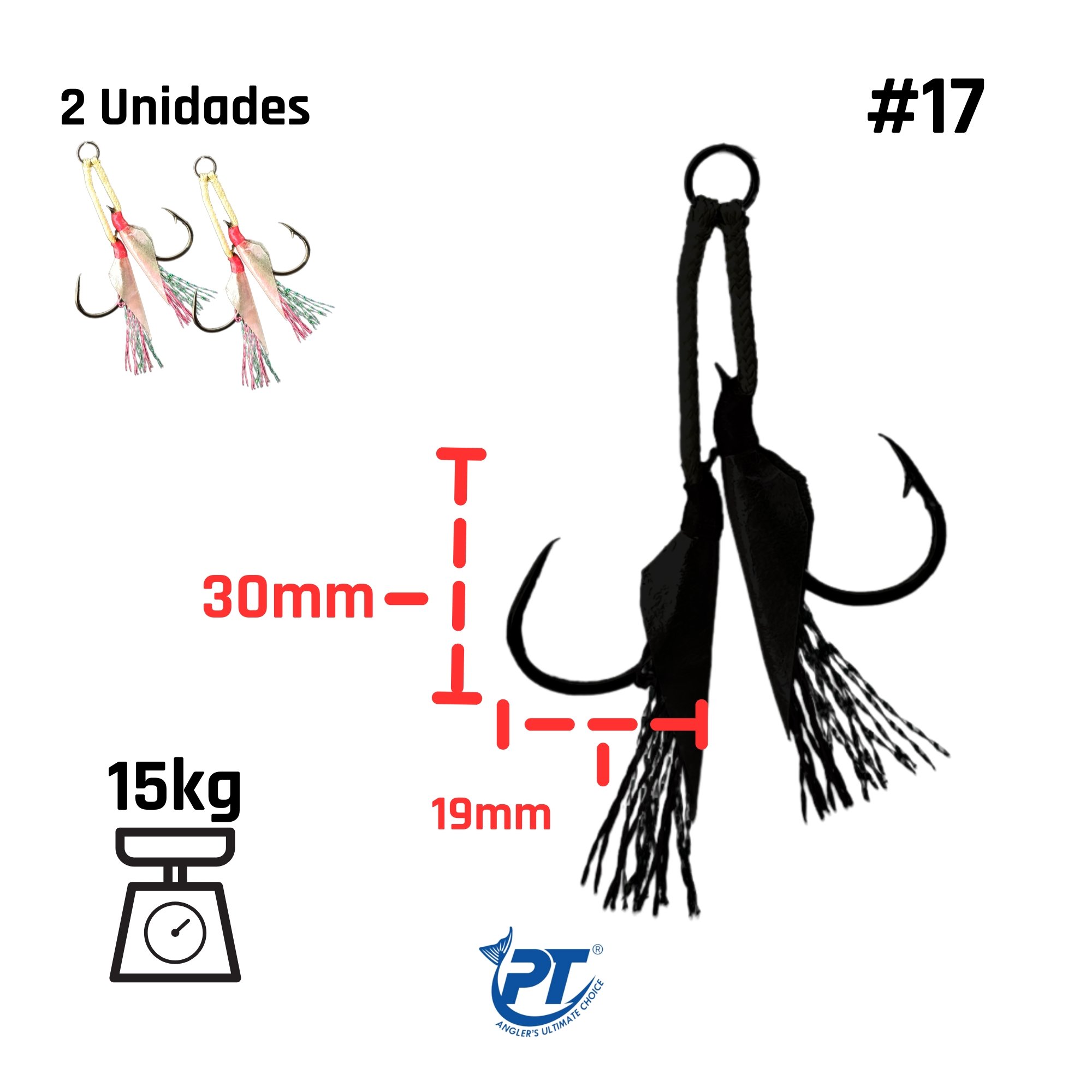 Assist Hook Pioneer | Power Assist Hook Double Nº17