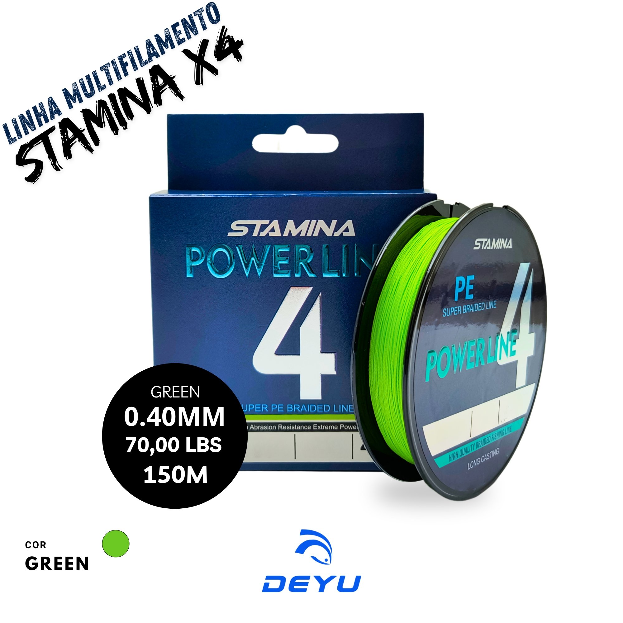 マリモ！ Linha de Pesca Multifilamento Maruri Max Force 8X Verde Carretel