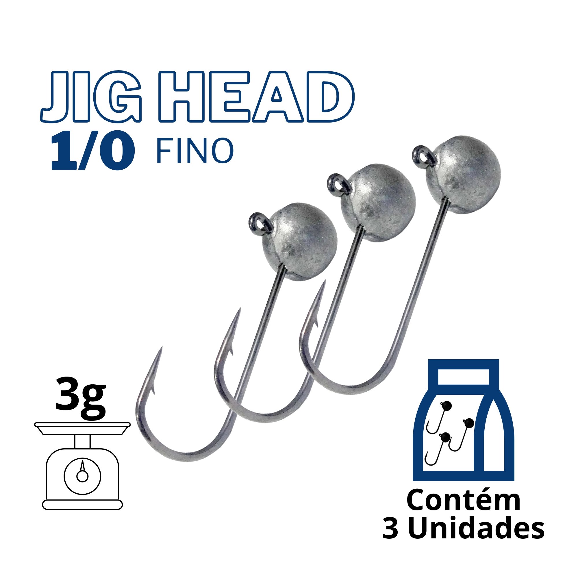 Anzol Jig Head - Universo Artigos de Pesca - Universo Artigos de Pesca