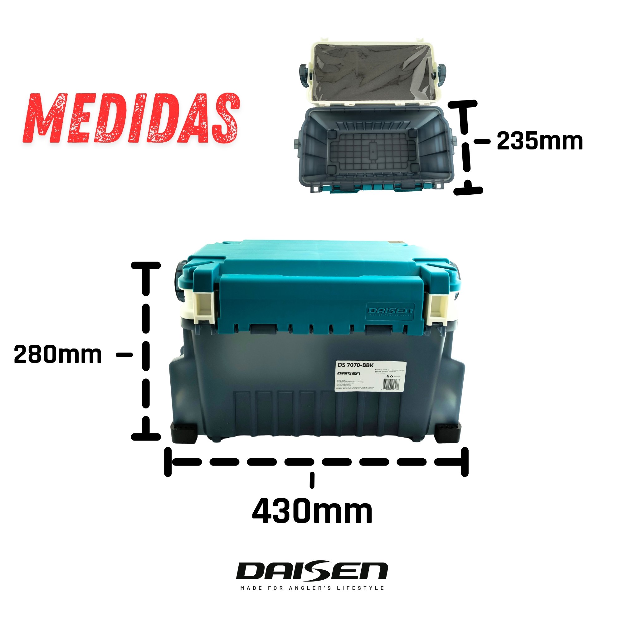 Caixa de Pesca Daisen DS-7070 | BBK & YBK