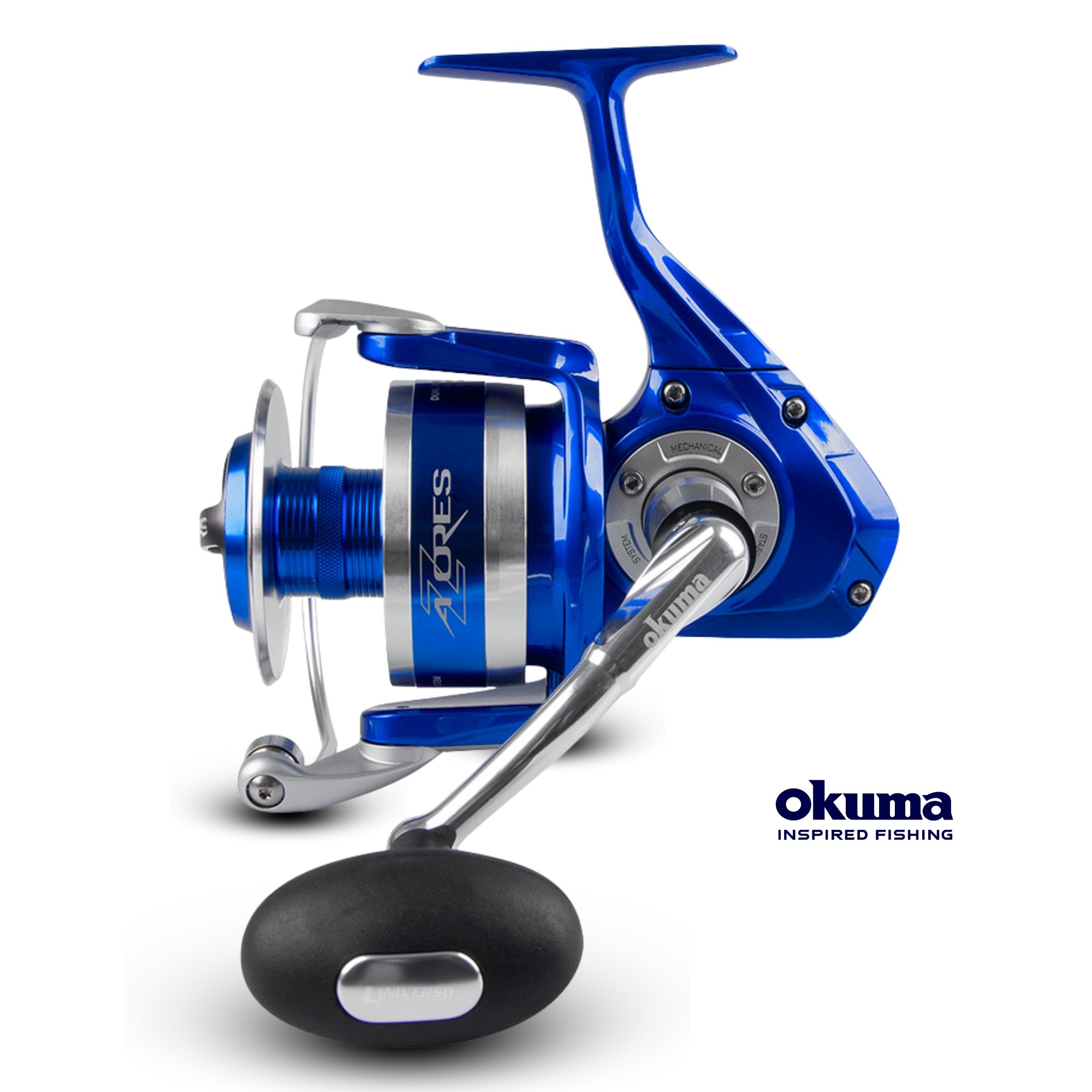Molinete Okuma Azores 6500 | 7 Rol. Vel. 5.4:1 Drag 20Kg