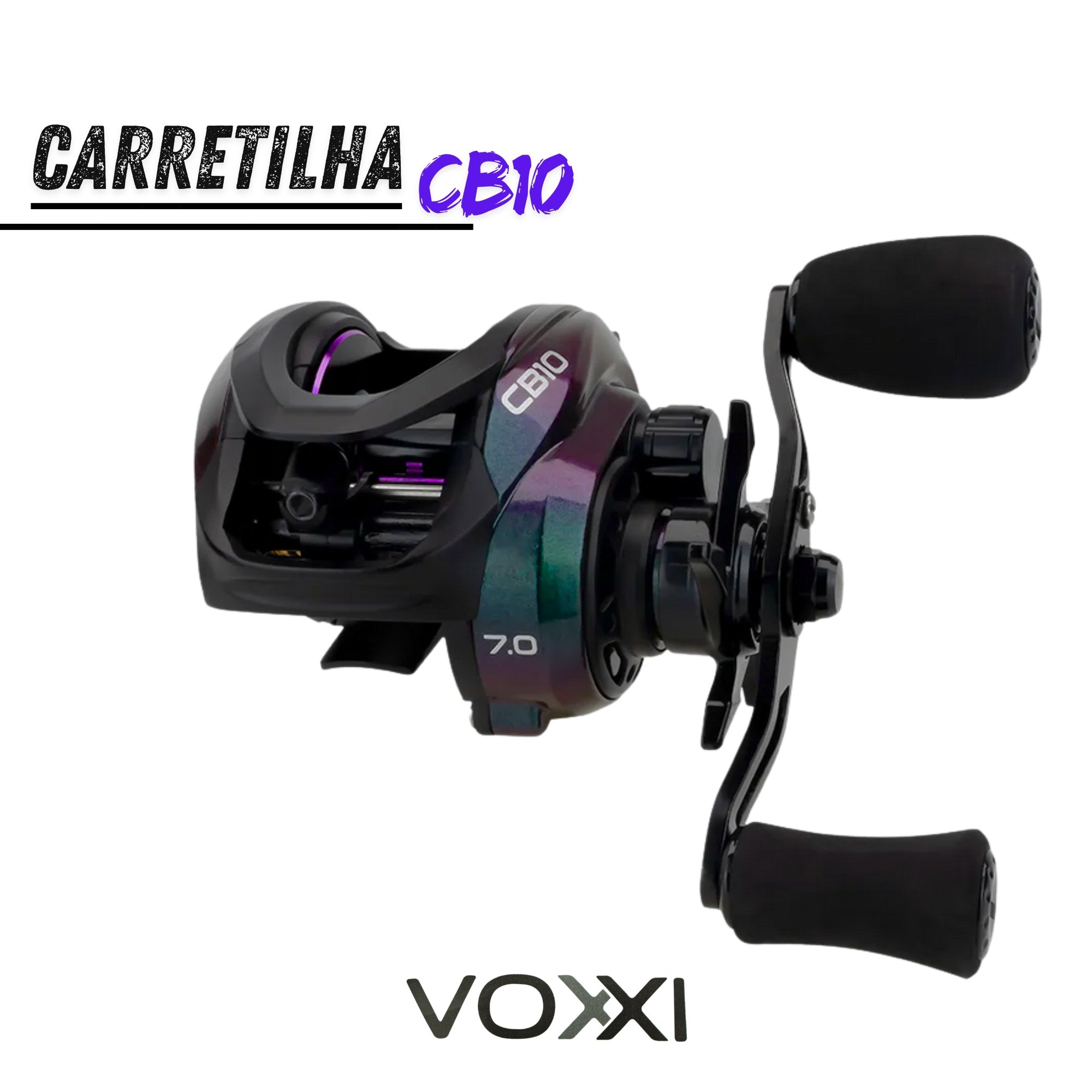 Carretilha Saint Plus Twister Dual Brake 6000 Velocidade de 7.2:1