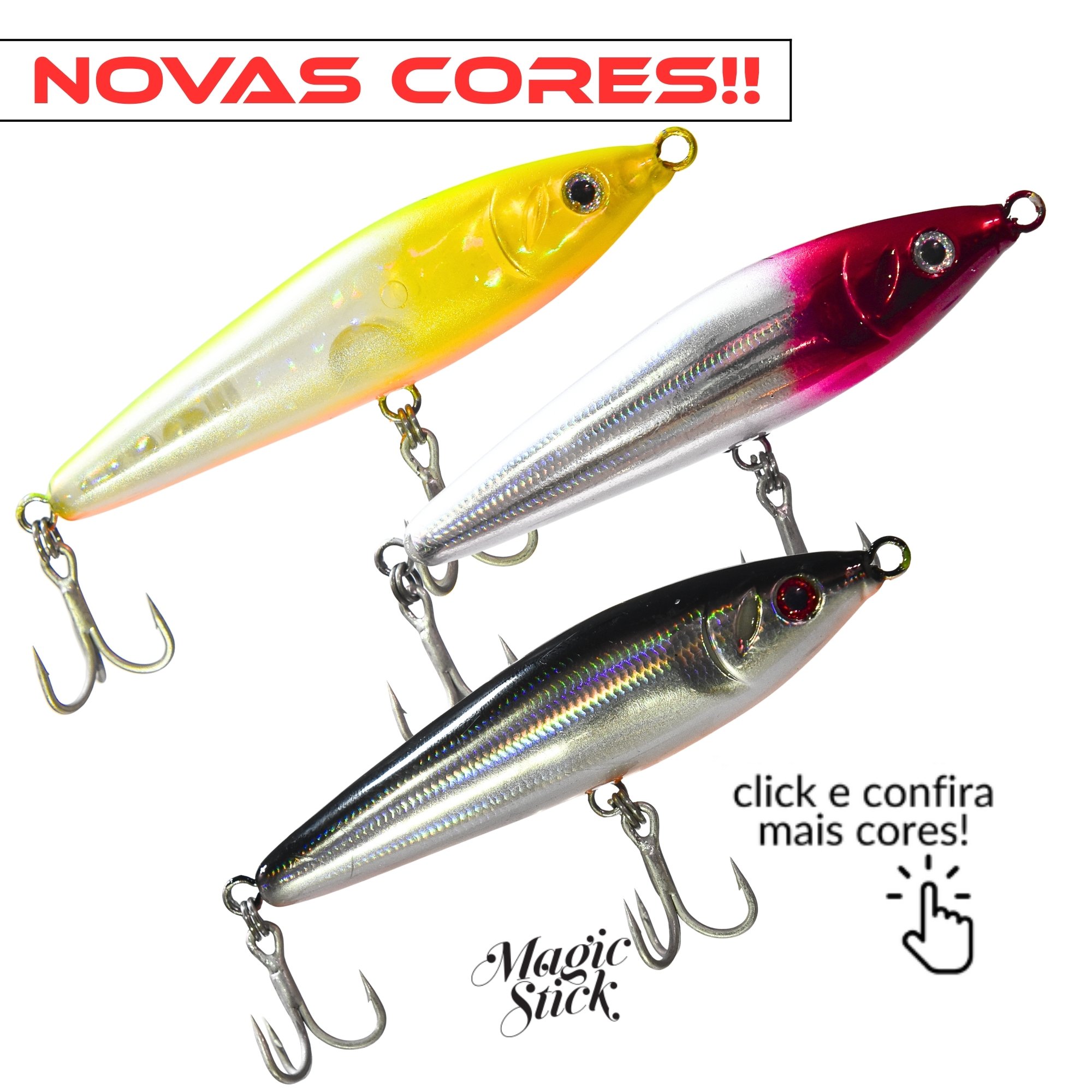 Isca Lucky by Nelson Nakamura Magic Stick 80 | 8cm - 10g (CORES NOVAS)