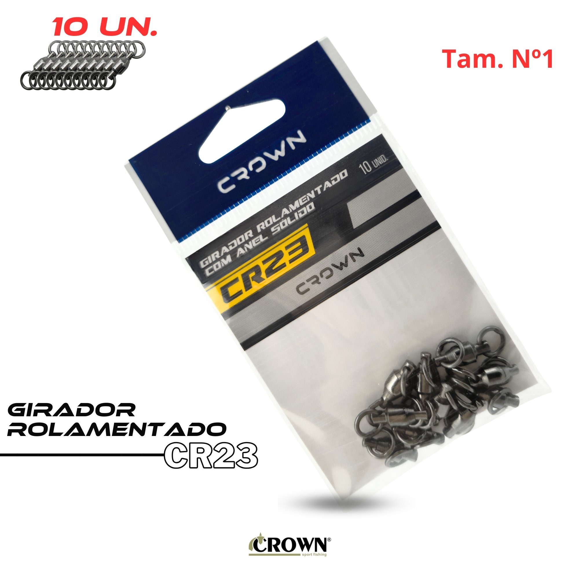 Girador CR13 Black Nickel | Crown Nº6 c/ 10 Un.