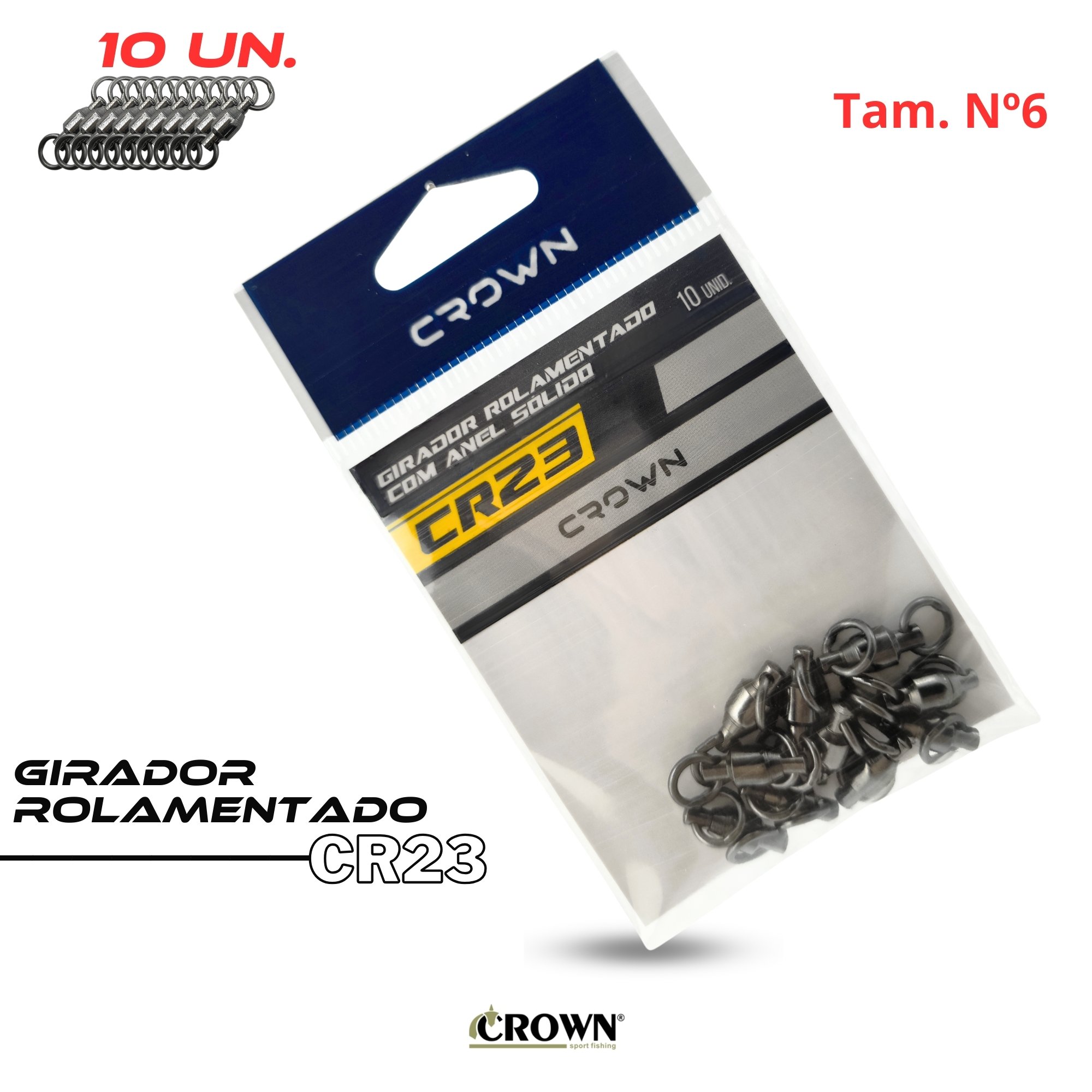 ニチノー　ゴロクラッシャー　5個セット Girador Triplo Arsenal da Pesca Black Nickel - 10pçs Nº 12x14