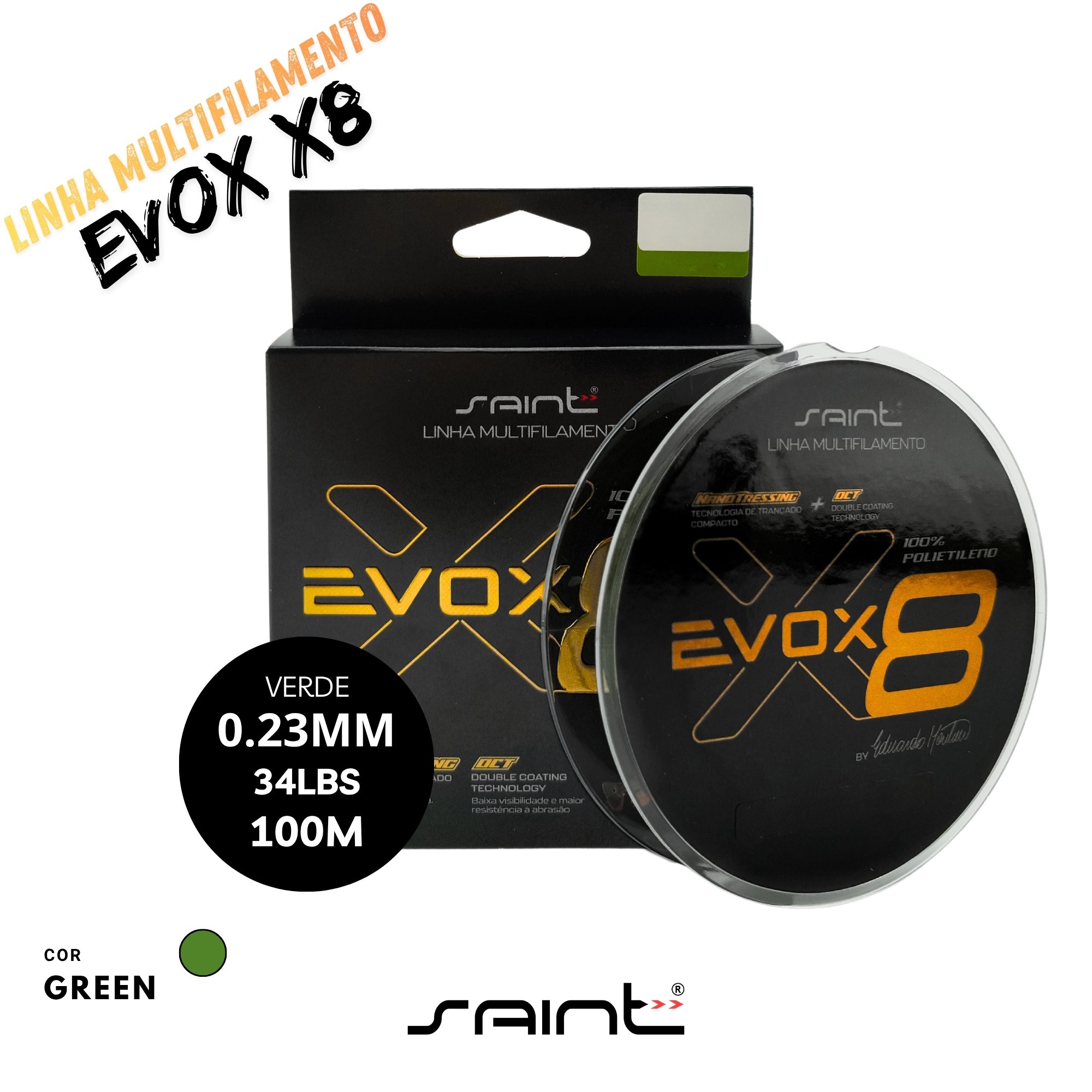 Linha Multifilamento ZEEO 8X - 150 Metros - Verde Fluorescente 0