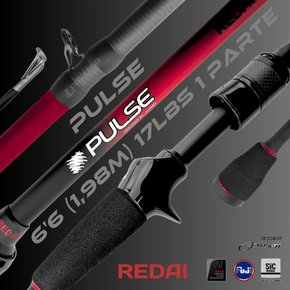 Vara Redai Pulse 2 | 6'6 (1,98m) 10-17lbs Carretilha (1 Parte)