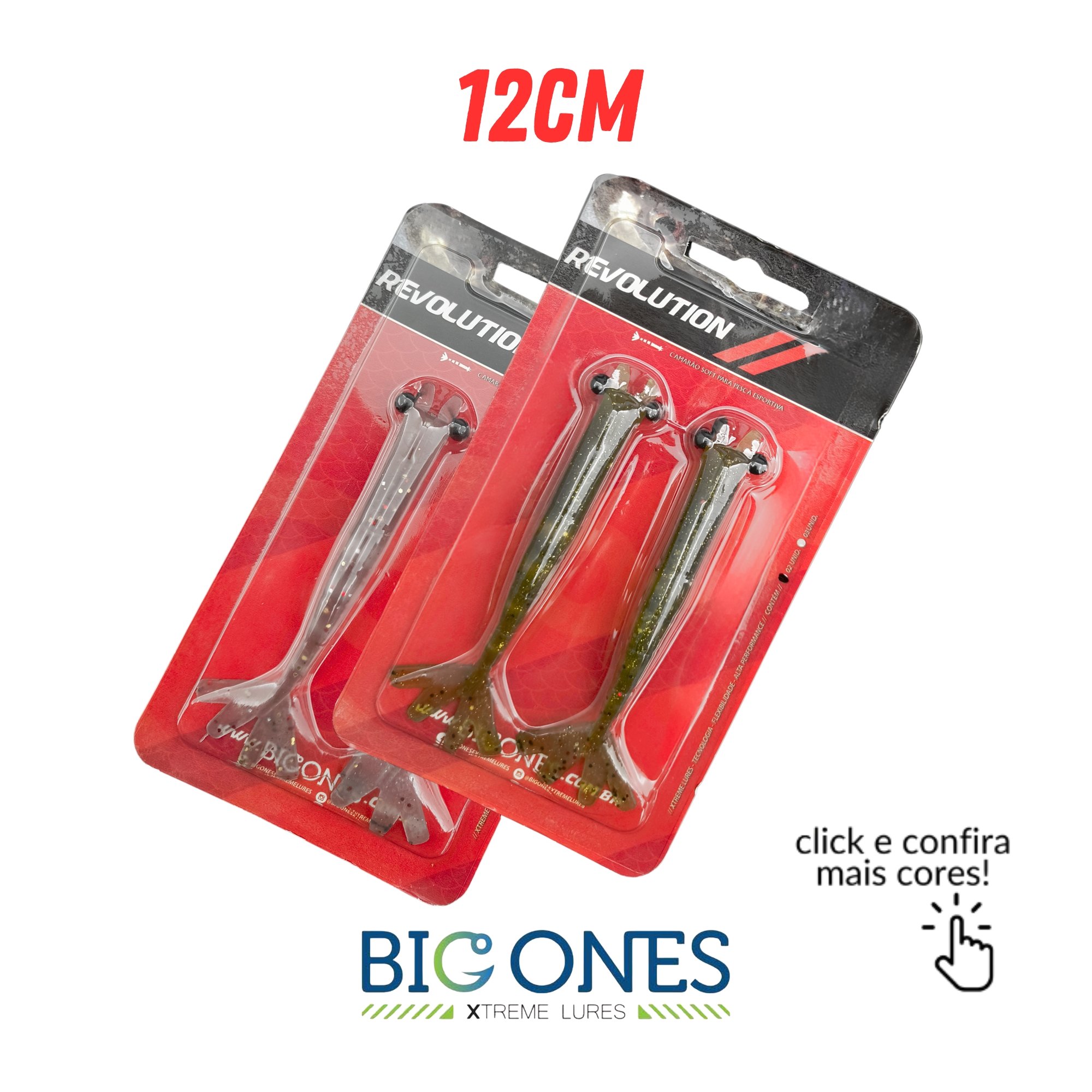 Isca Big Ones Camarão Revolution - 12cm