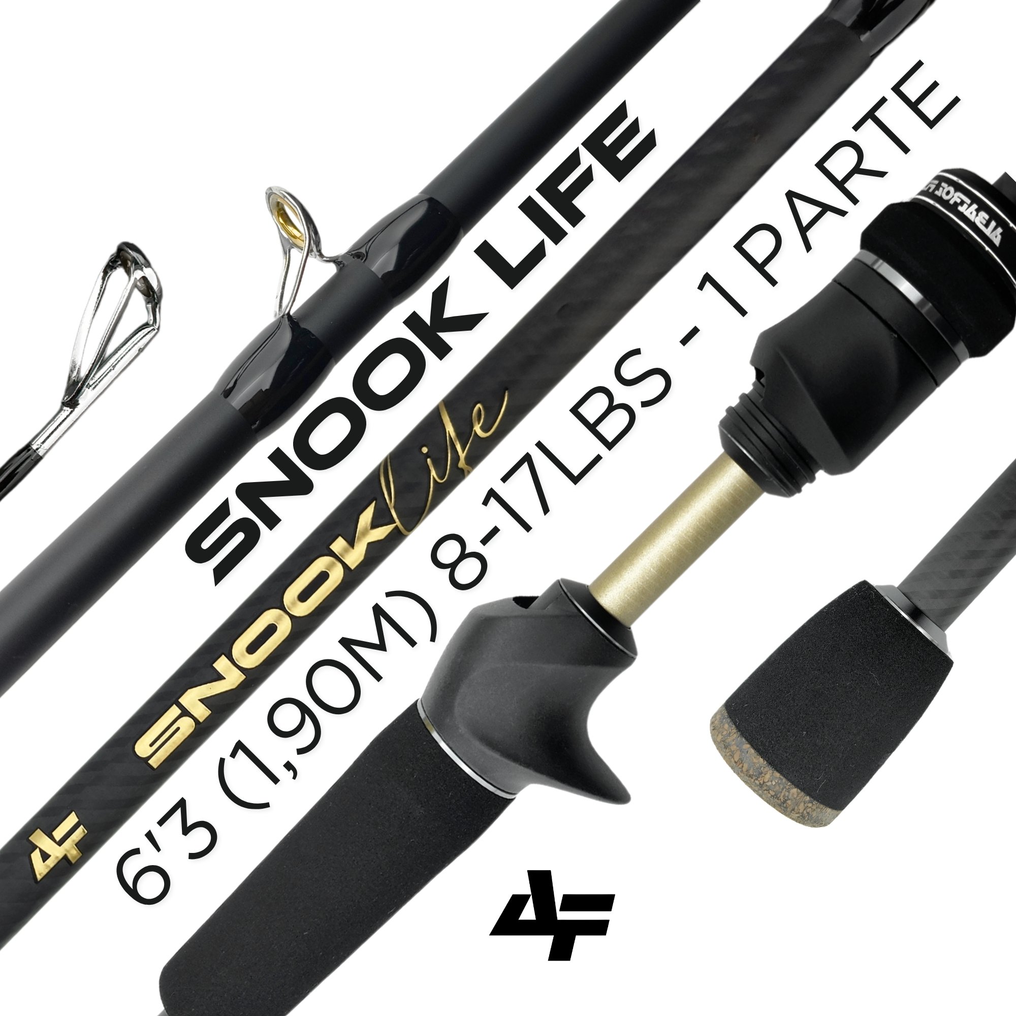 Vara Albatroz Snook Life | 6'3'' (1,90m) 8-17Lbs - Carretilha (1