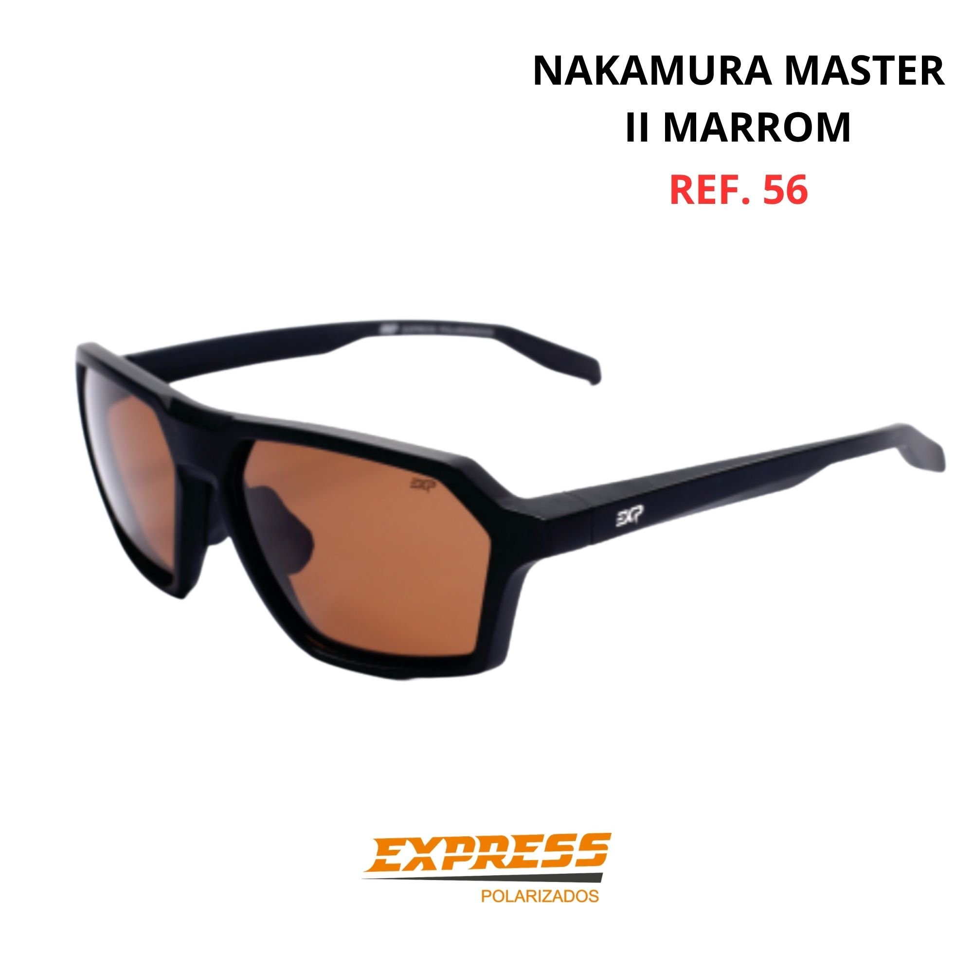 Nakamura  Óculos Express Polarizados NAKAMURA MASTER II MARROM REF. 56