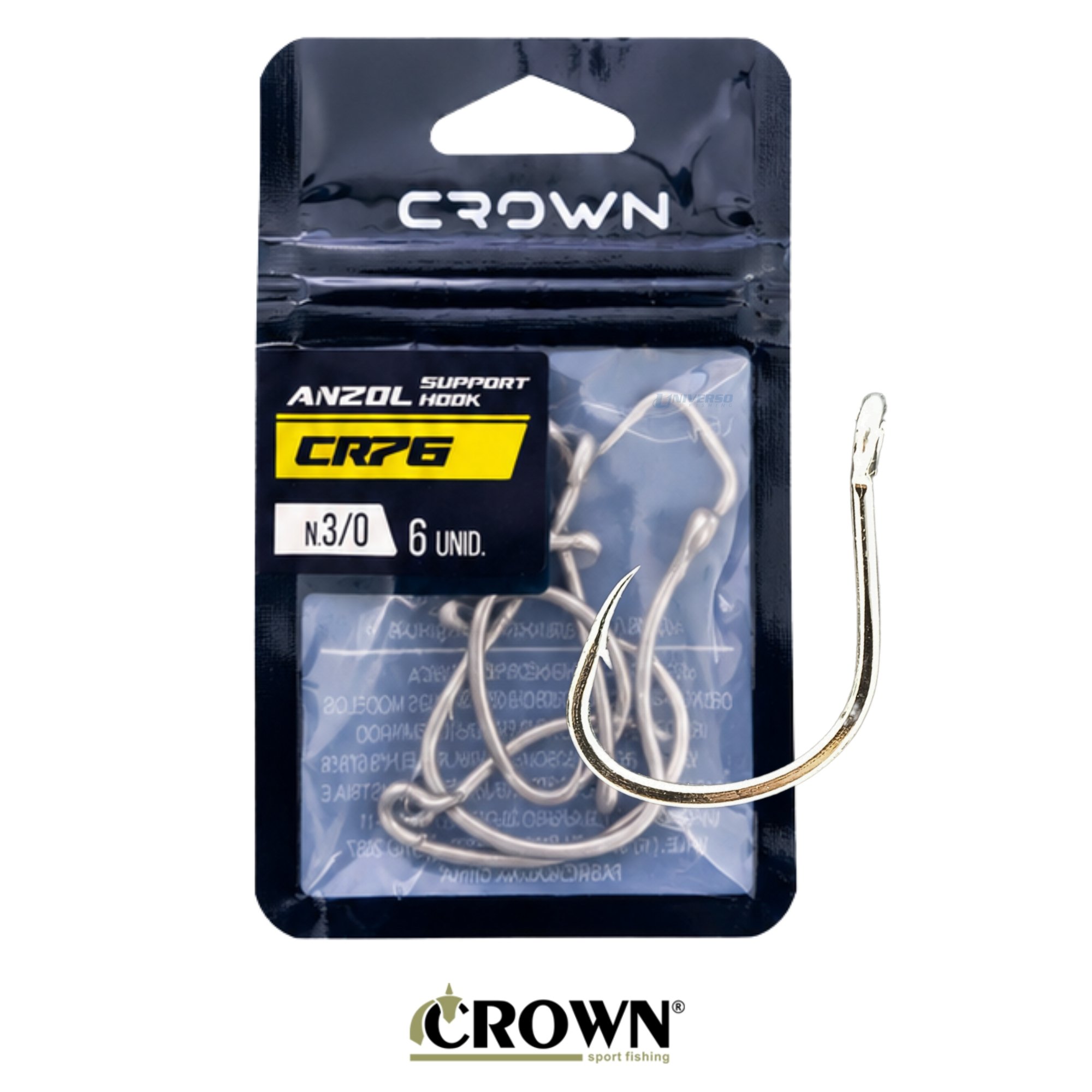 Anzol Black Nickel Light Inline Single VMC / 7237
